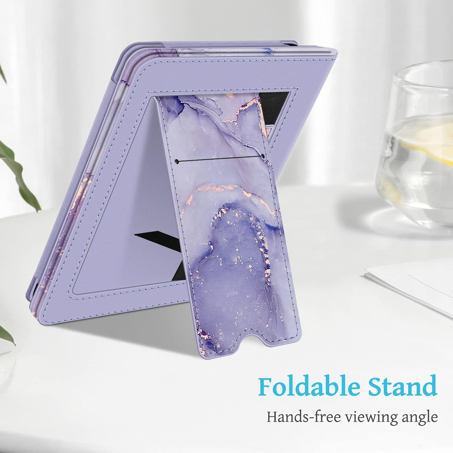 ESTUCHE FINTIE STAND PARA KINDLE 6' 11ª GENERACIÓN 2024/2022 MÁRMOL LILA - 4