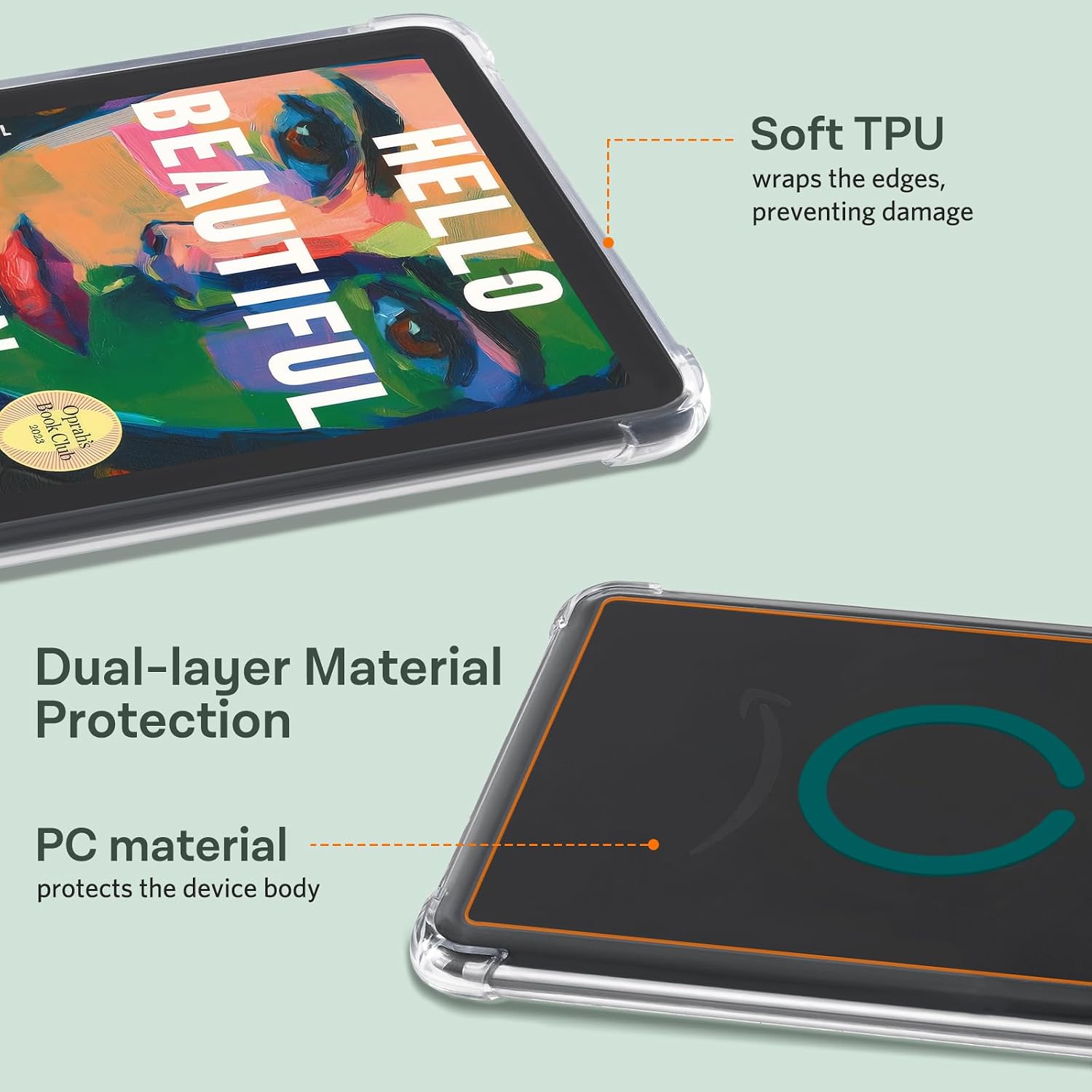 ESTUCHE TRANSPARENTE PARA KINDLE PAPERWHITE 7' 12ª GEN Y KINDLE COLORSOFT IDLEHANDS - 3