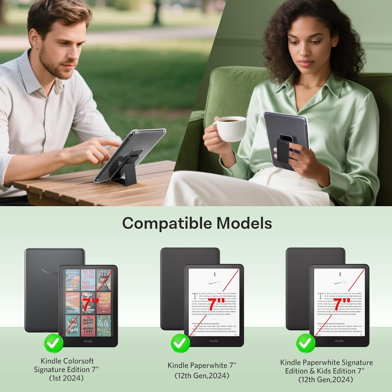 ESTUCHE TRANSPARENTE IDLEHANDS PARA KINDLE PAPERWHITE 7' 12ª GEN Y KINDLE COLORSOFT - 2