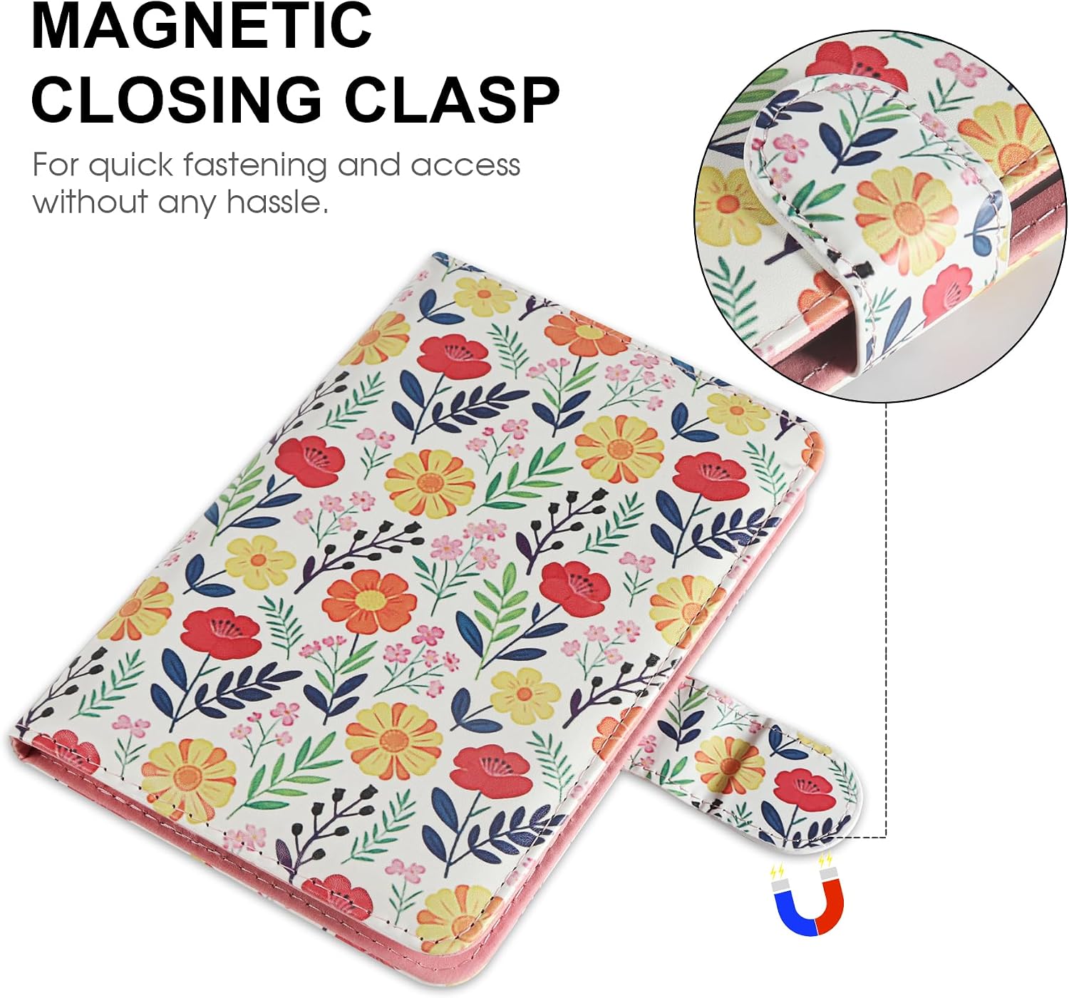 ESTUCHE UNIVERSAL PARA EREADER 6'' HOYIXI CON CORREA DE MANO Y SOPORTE FLORAL - 3