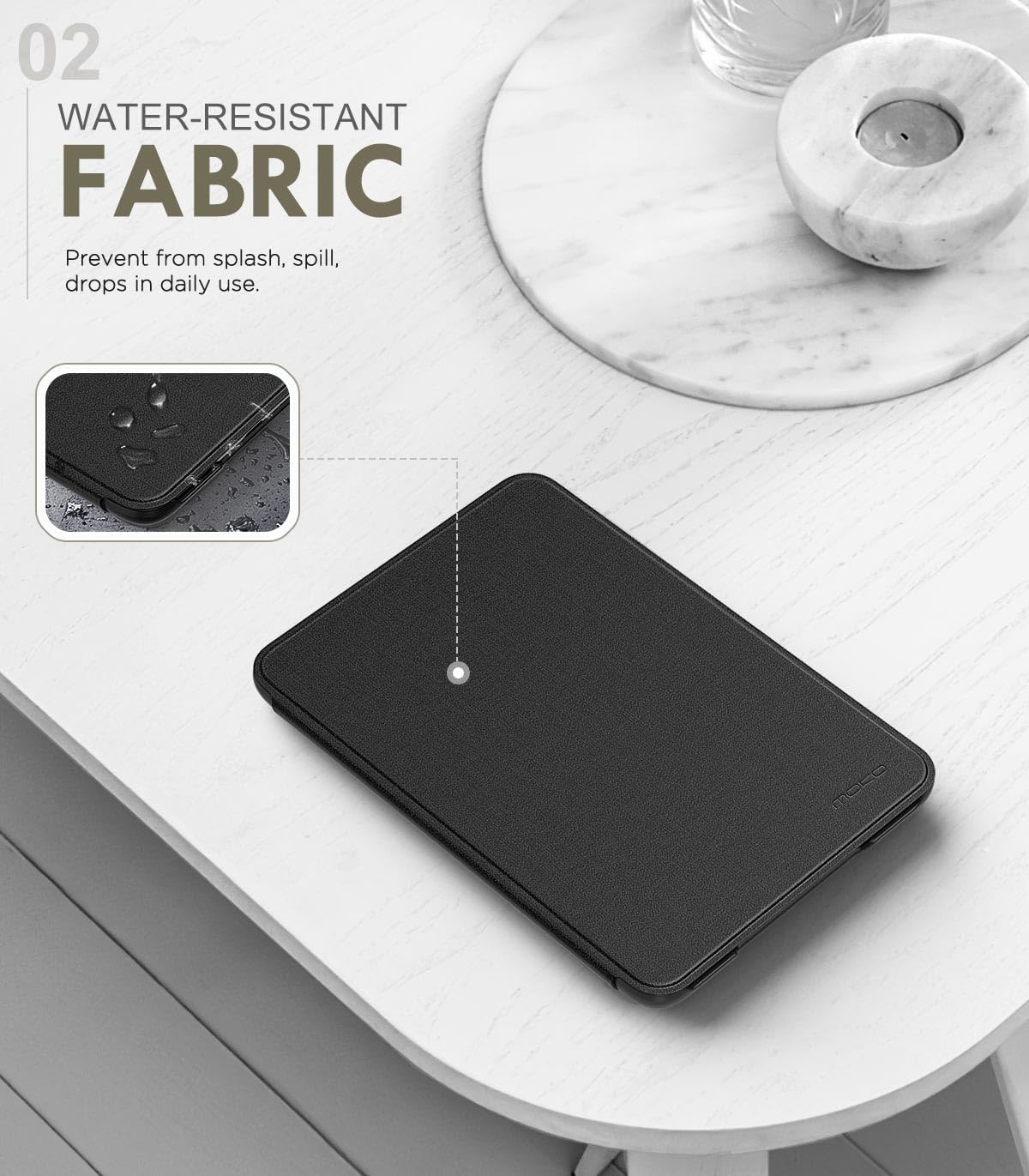 ESTUCHE MOKO PARA AMAZON KINDLE BASIC 6' 11ª GEN 2024/2022 DENIM NEGRO - 3