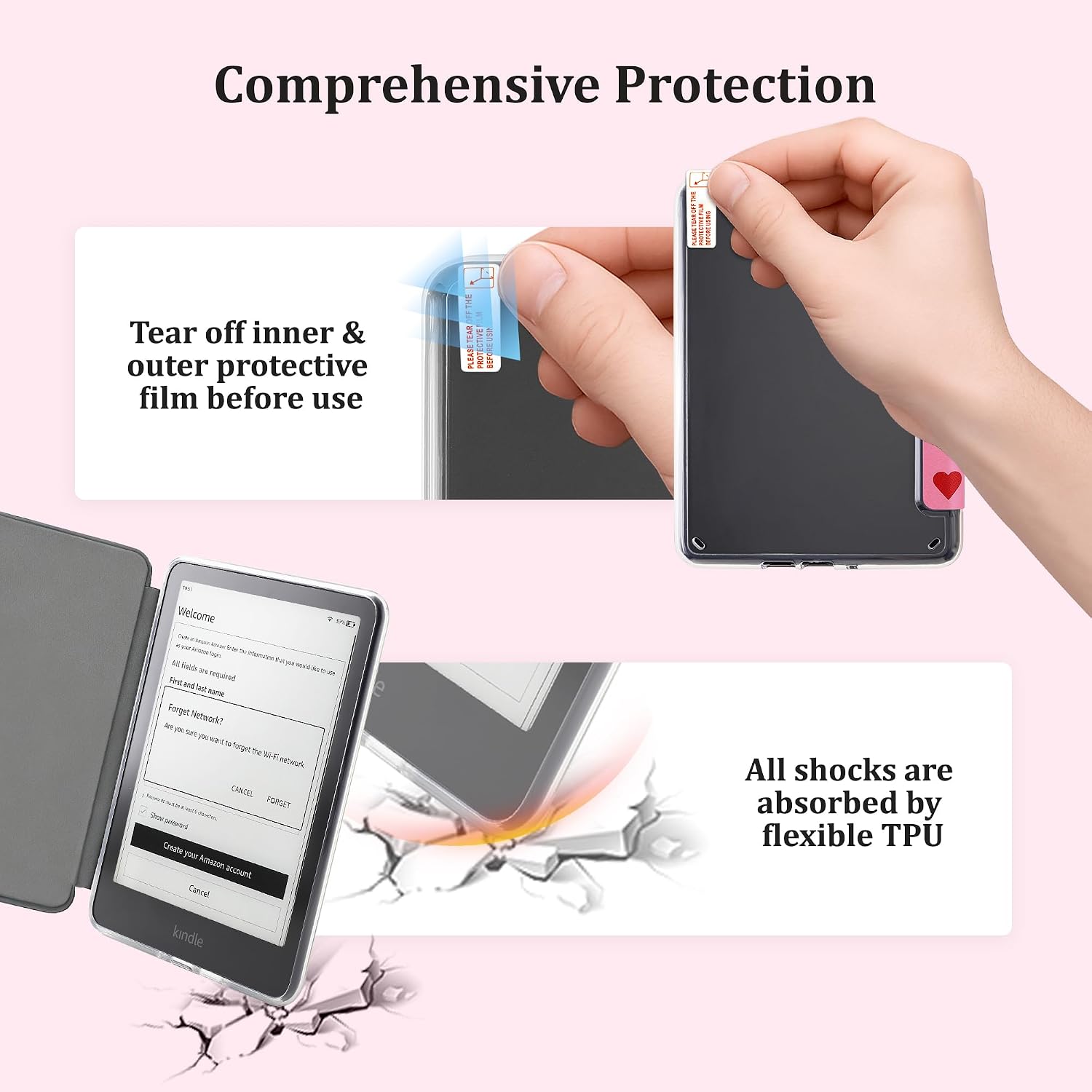 ESTUCHE TRANSPARENTE PARA KINDLE PAPERWHITE 7'' 12ª GEN 2024 VANE OAK - 3
