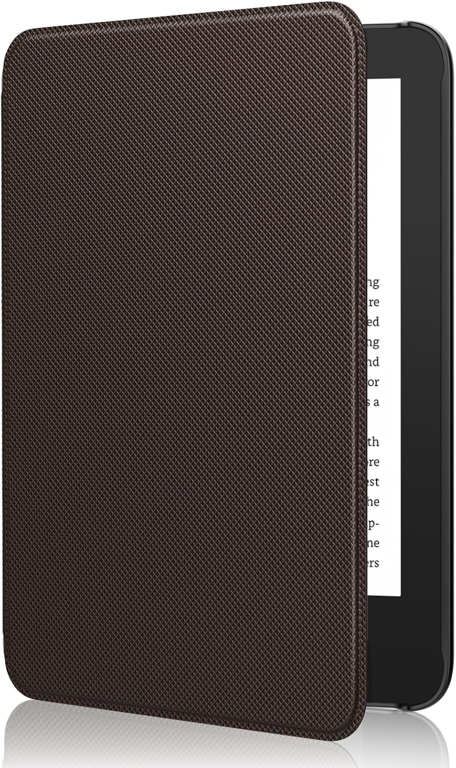 ESTUCHE MOKO PARA AMAZON KINDLE BASIC 6' 11ª GEN 2024/2022 CAFÉ OSCURO - 1
