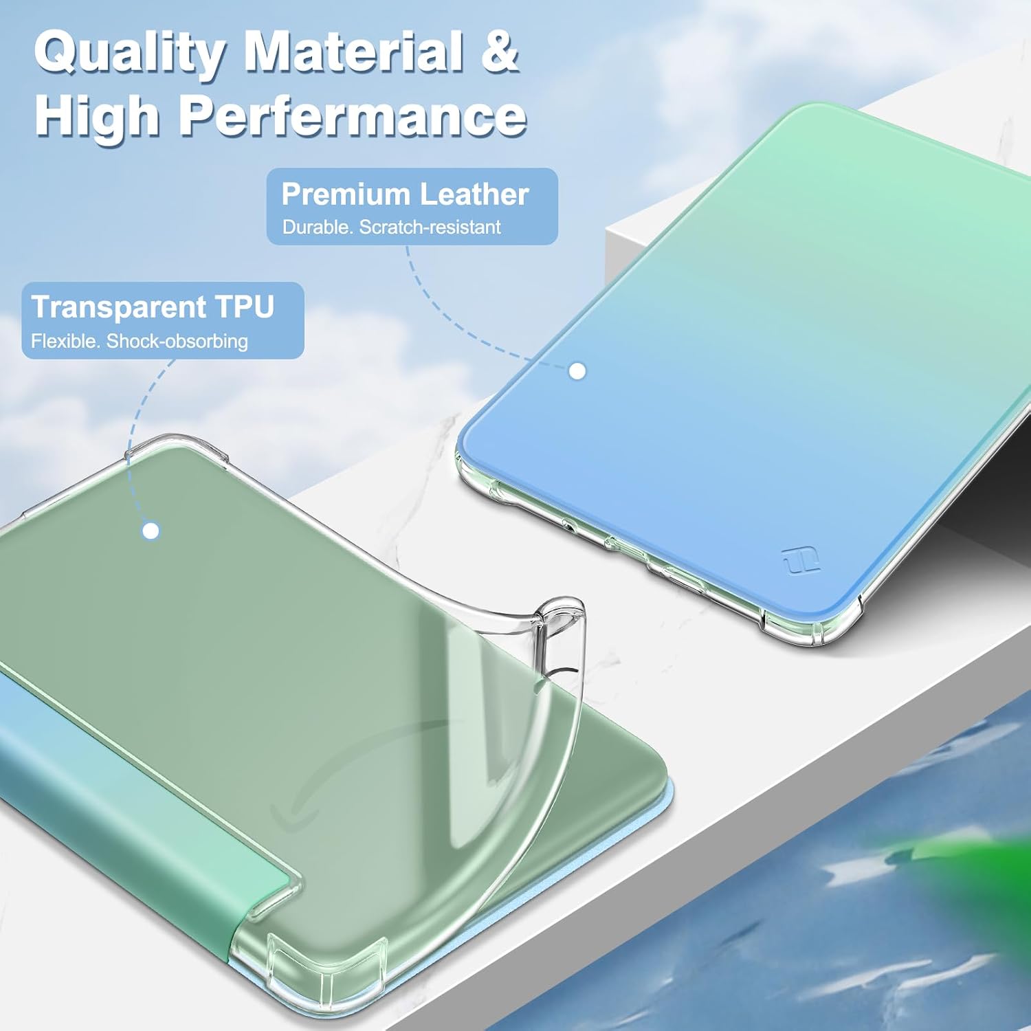ESTUCHE FINTIE SLIM TPU PARA KINDLE 6' 11ª GENERACIÓN 2024/2022 SEASIDE OMBRE - 4