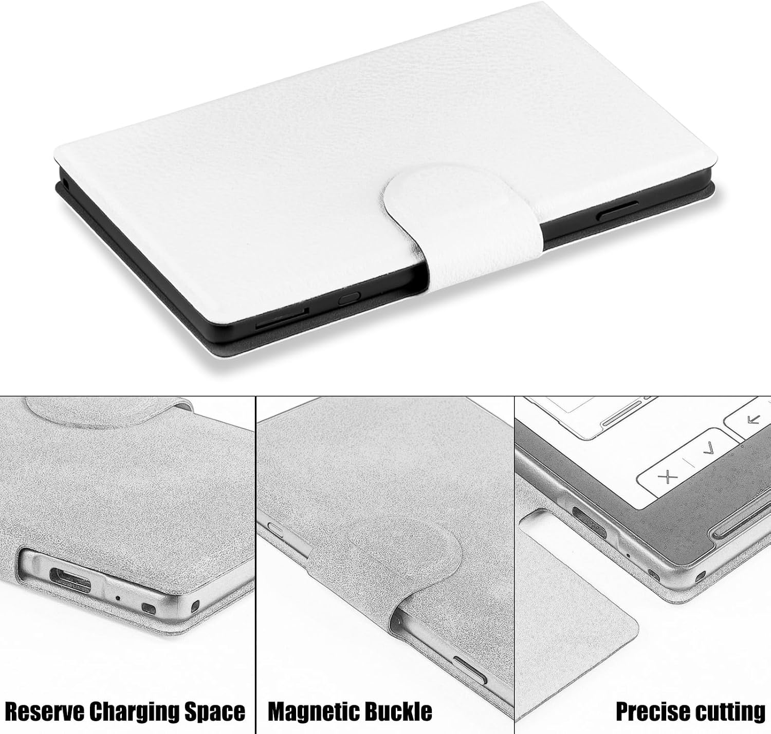 ESTUCHE MAGNÉTICO BOZHUORUI PARA XTEINK X4 BLANCO - 4