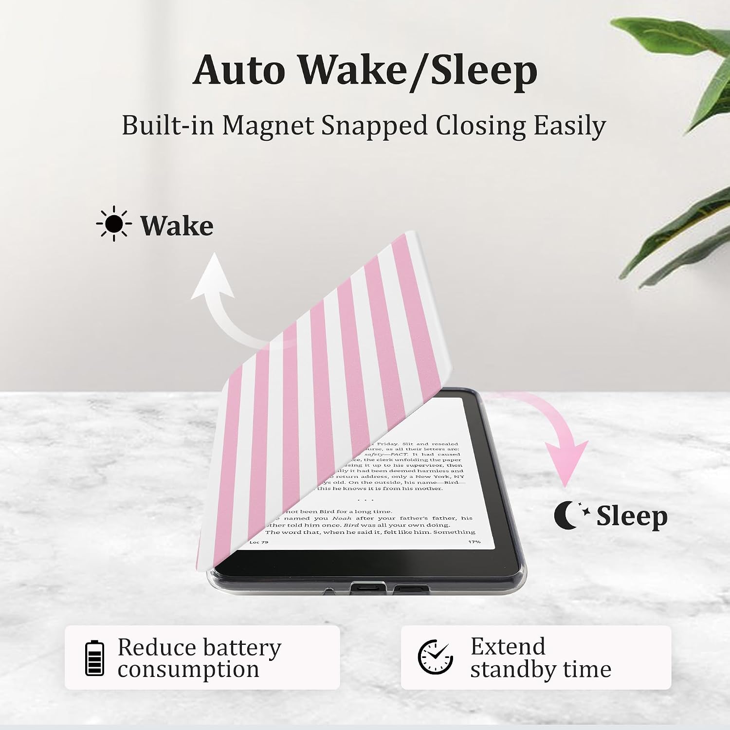 ESTUCHE PARA KINDLE PAPERWHITE 7'' VANE OAK TRANSPARENTE - 5