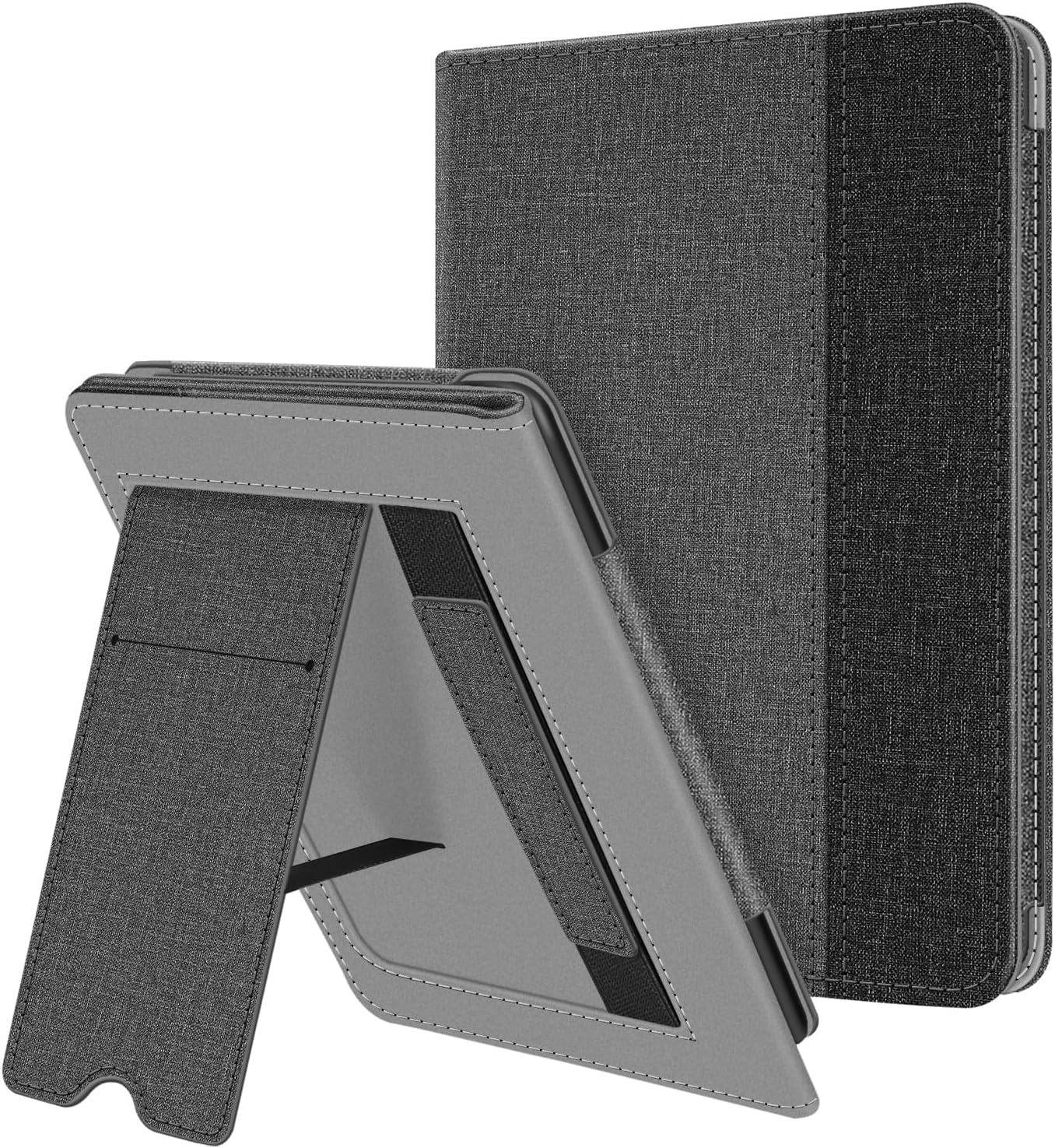 ESTUCHE FINTIE STAND PARA KINDLE 6' 11ª GENERACIÓN 2024/2022 GRIS Y NEGRO - 1