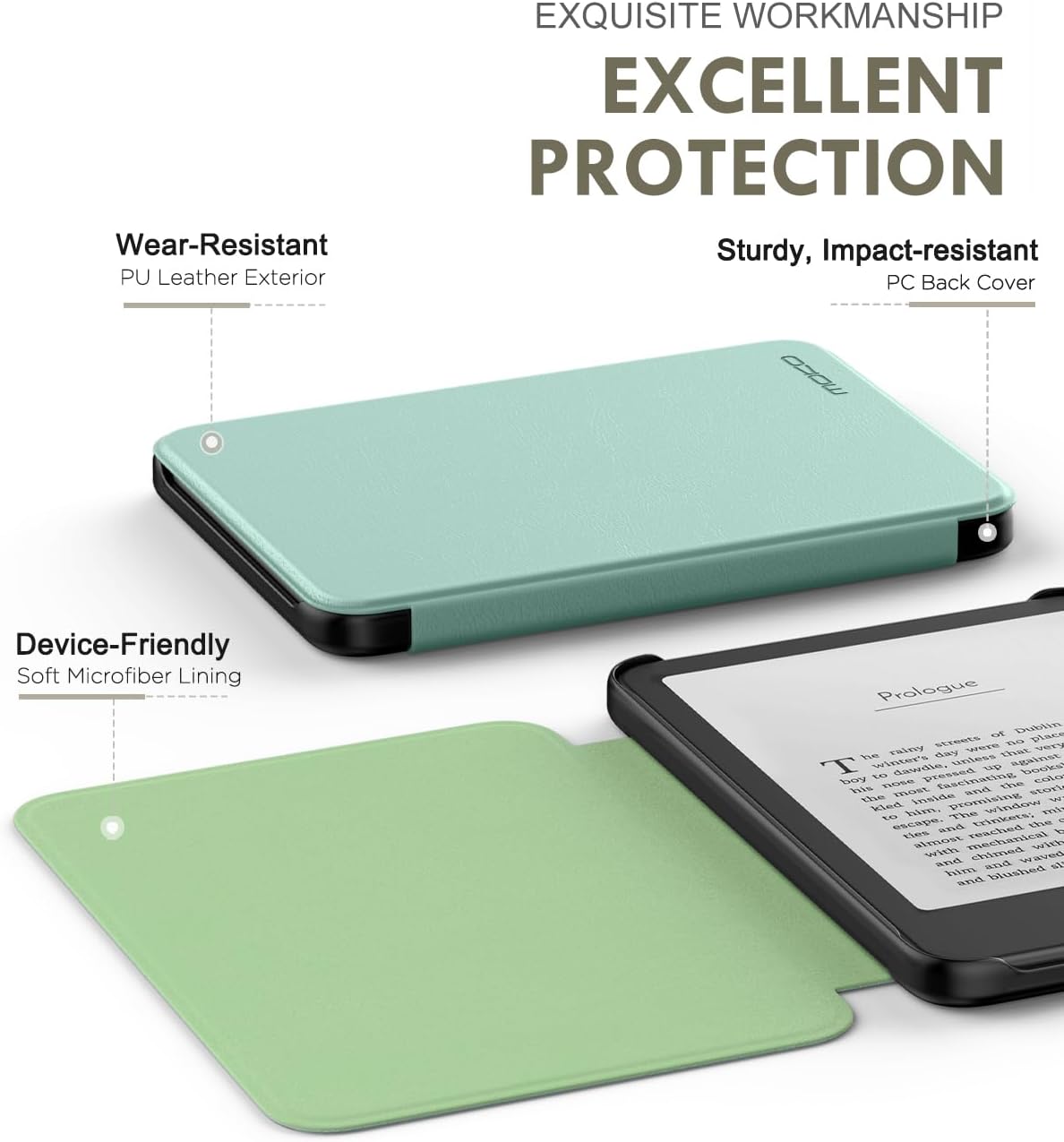 ESTUCHE MOKO PARA AMAZON KINDLE BASIC 6' 12ª GEN 2026 AGAVE - 4