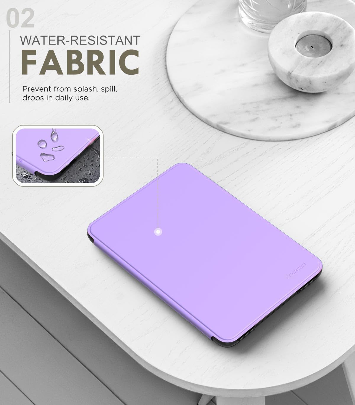 ESTUCHE MOKO PARA AMAZON KINDLE BASIC 6' 11ª GEN 2024/2022 LILA - 3