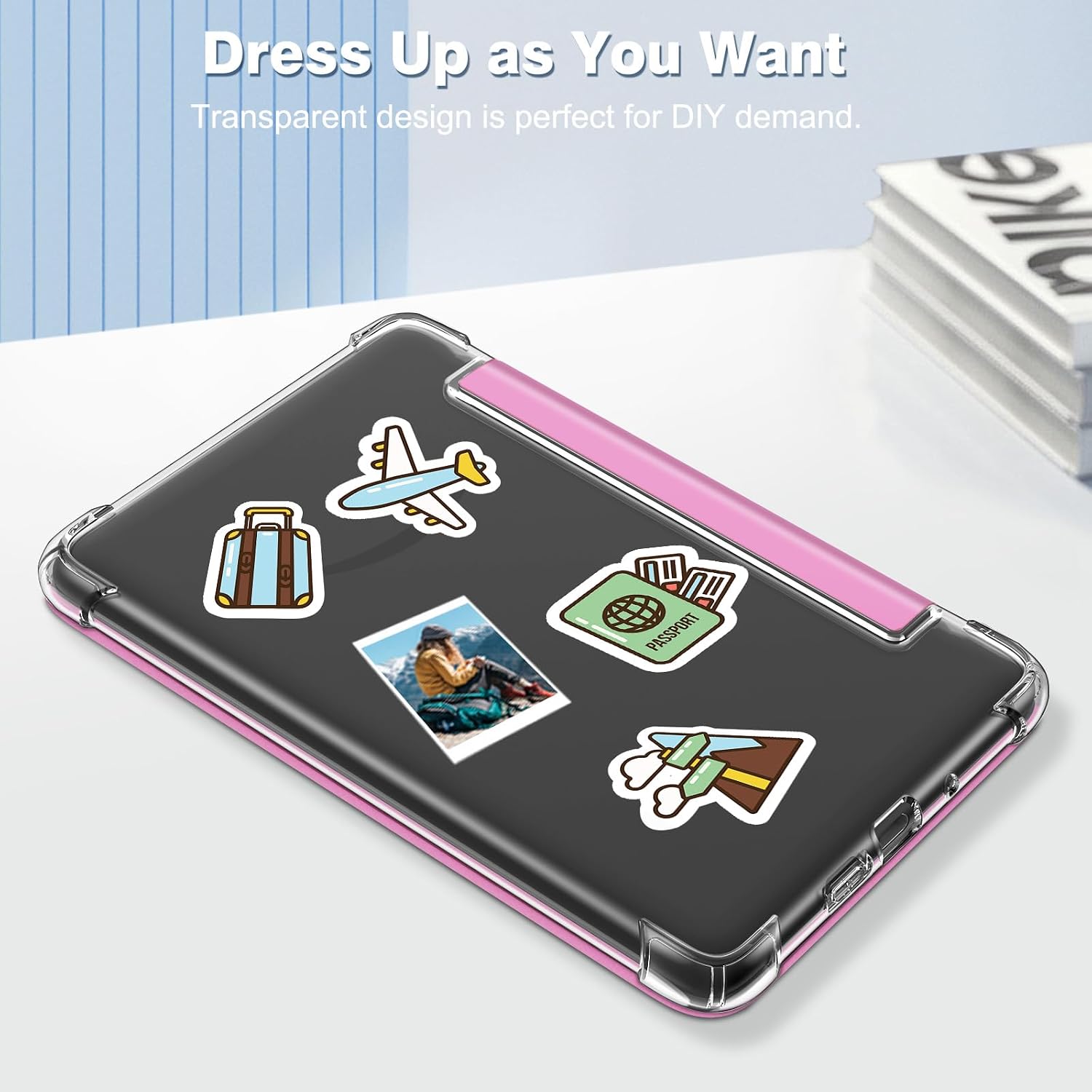 ESTUCHE FINTIE SLIM TPU PARA KINDLE 6' 11ª GENERACIÓN 2024/2022 ROSADO LILA - 5