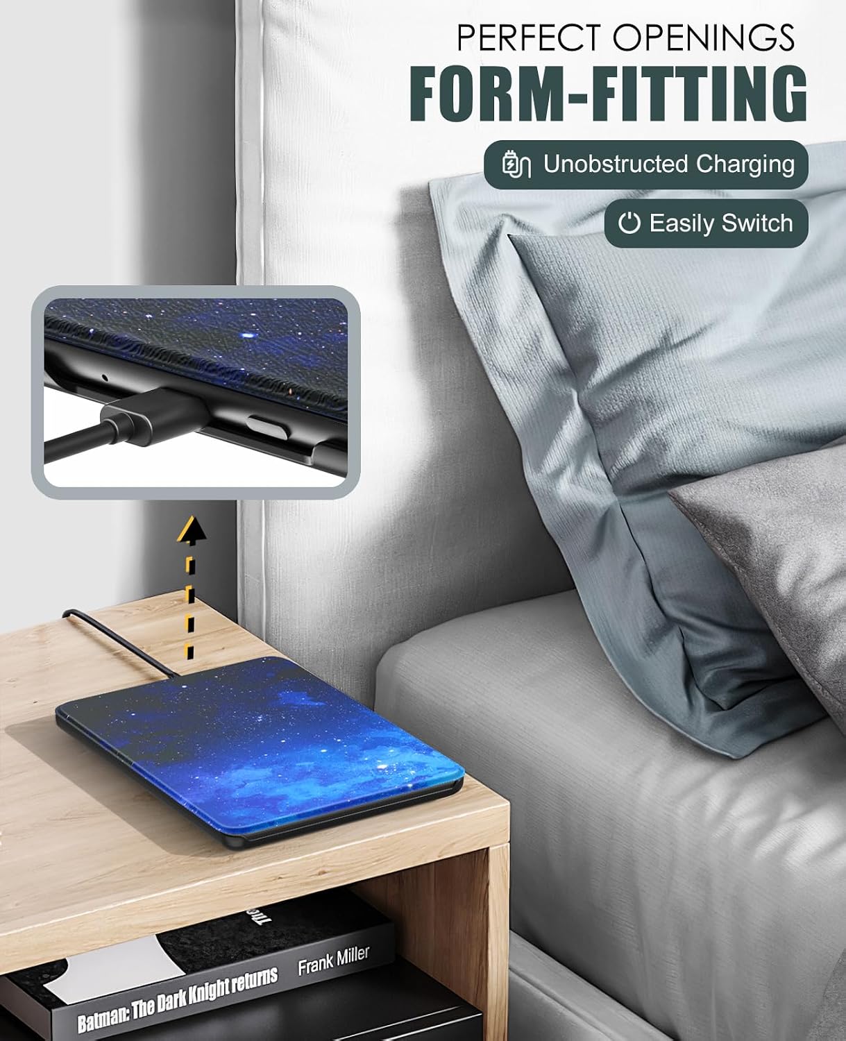 ESTUCHE MOKO PARA KINDLE PAPERWHITE 7' 12ª GEN Y COLORSOFT 2024 NOCHE AZUL - 5