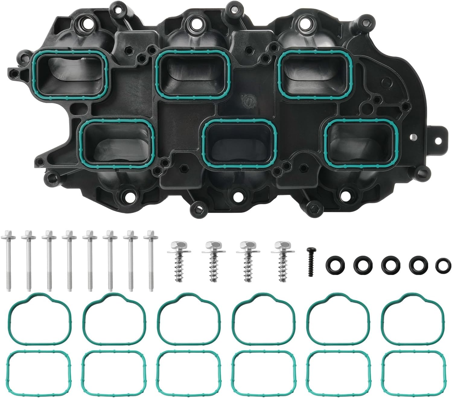 MÚLTIPLE DE ADMISIÓN INFERIOR CON EMPAQUE BELKEBIR 3.6L V6 COMPATIBLE DODGE, JEEP, RAM, CHRYSLER 2011-2021 - 1