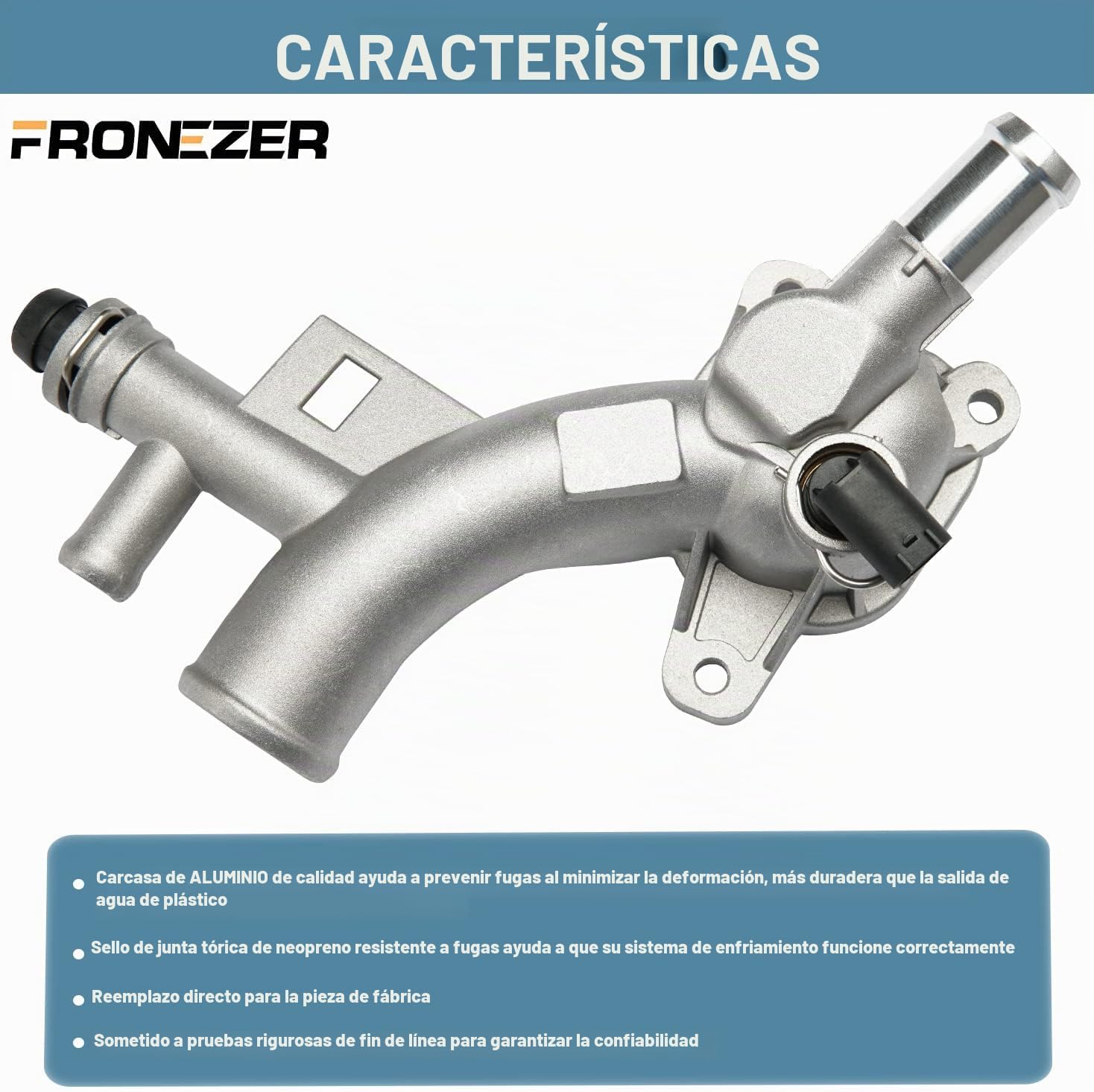 KIT DE TERMOSTATO Y MANGUERA DE ENTRADA DE REFRIGERANTE FRONEZER PARA CHEVROLET Y BUICK 1.4L - 2