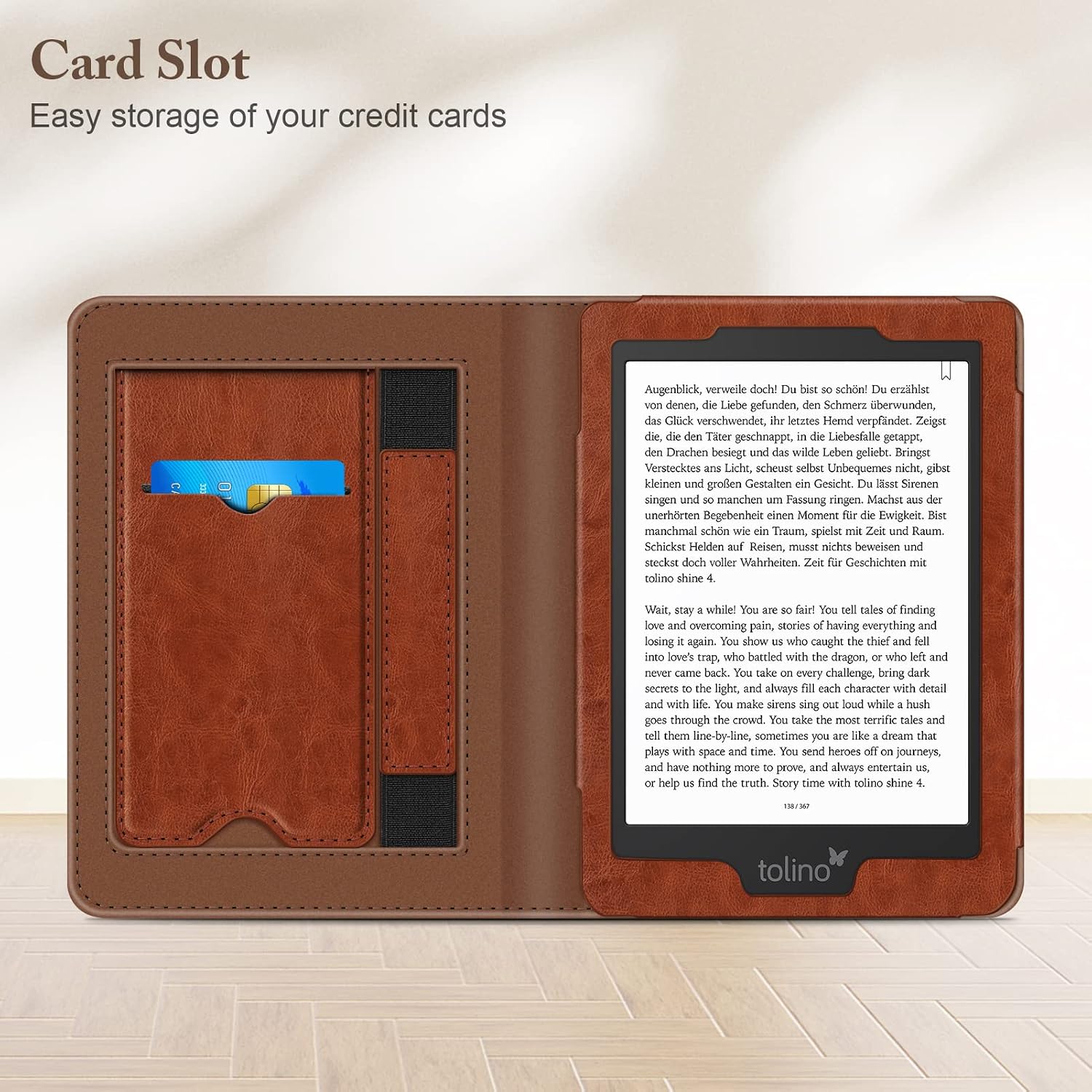 ESTUCHE FINTIE PARA KOBO CLARA 6' BROWN - 4