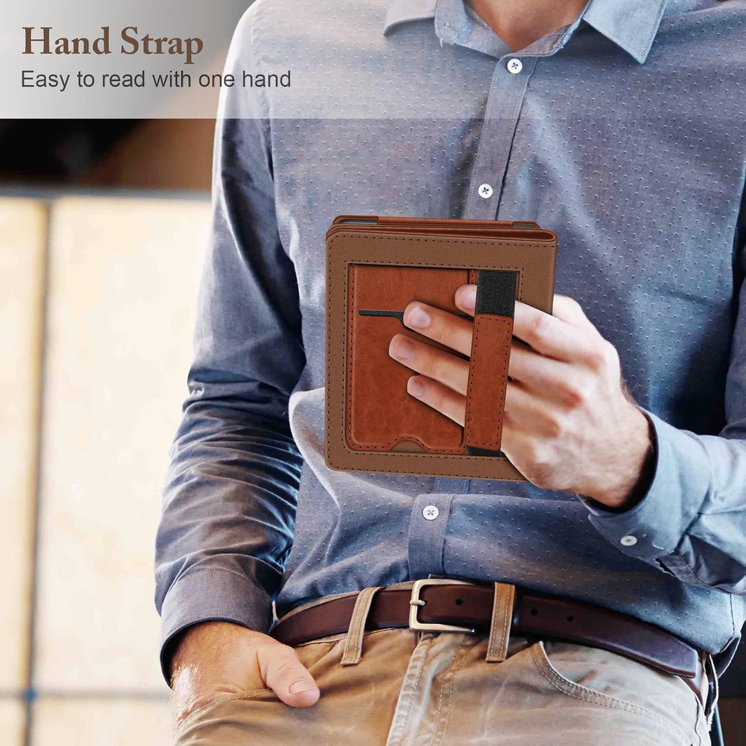 ESTUCHE FINTIE PARA KOBO CLARA 6' BROWN - 5