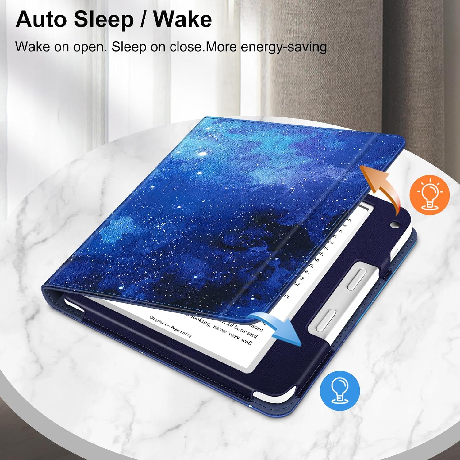 ESTUCHE FINTIE STAND PARA KOBO LIBRA COLOUR 7' Y KOBO LIBRA 2 STARRY SKY - 3