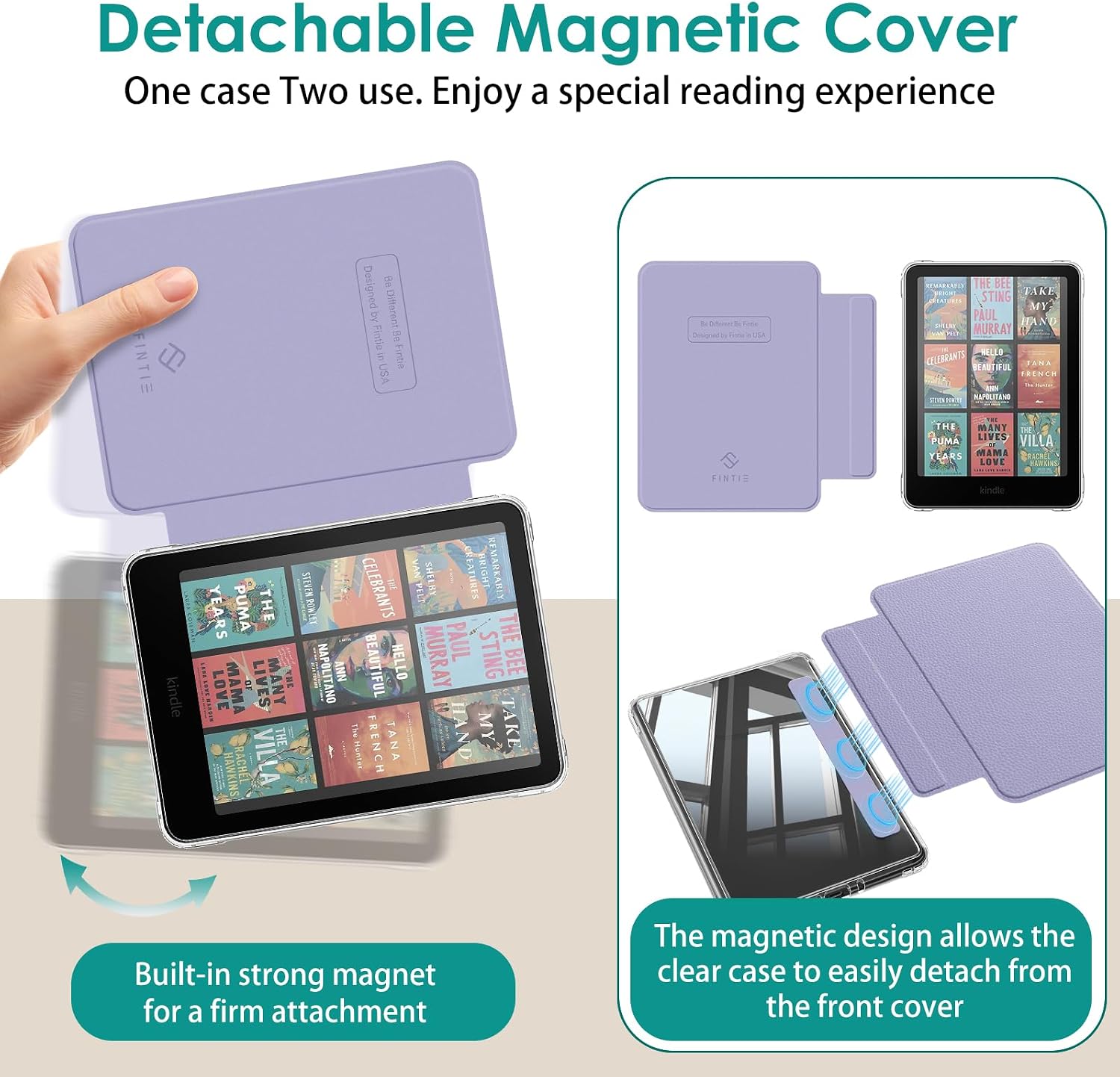 ESTUCHE FINTIE DESMONTABLE PARA KINDLE PAPERWHITE 12ª GEN 2024 Y KINDLE COLORSOFT - 3