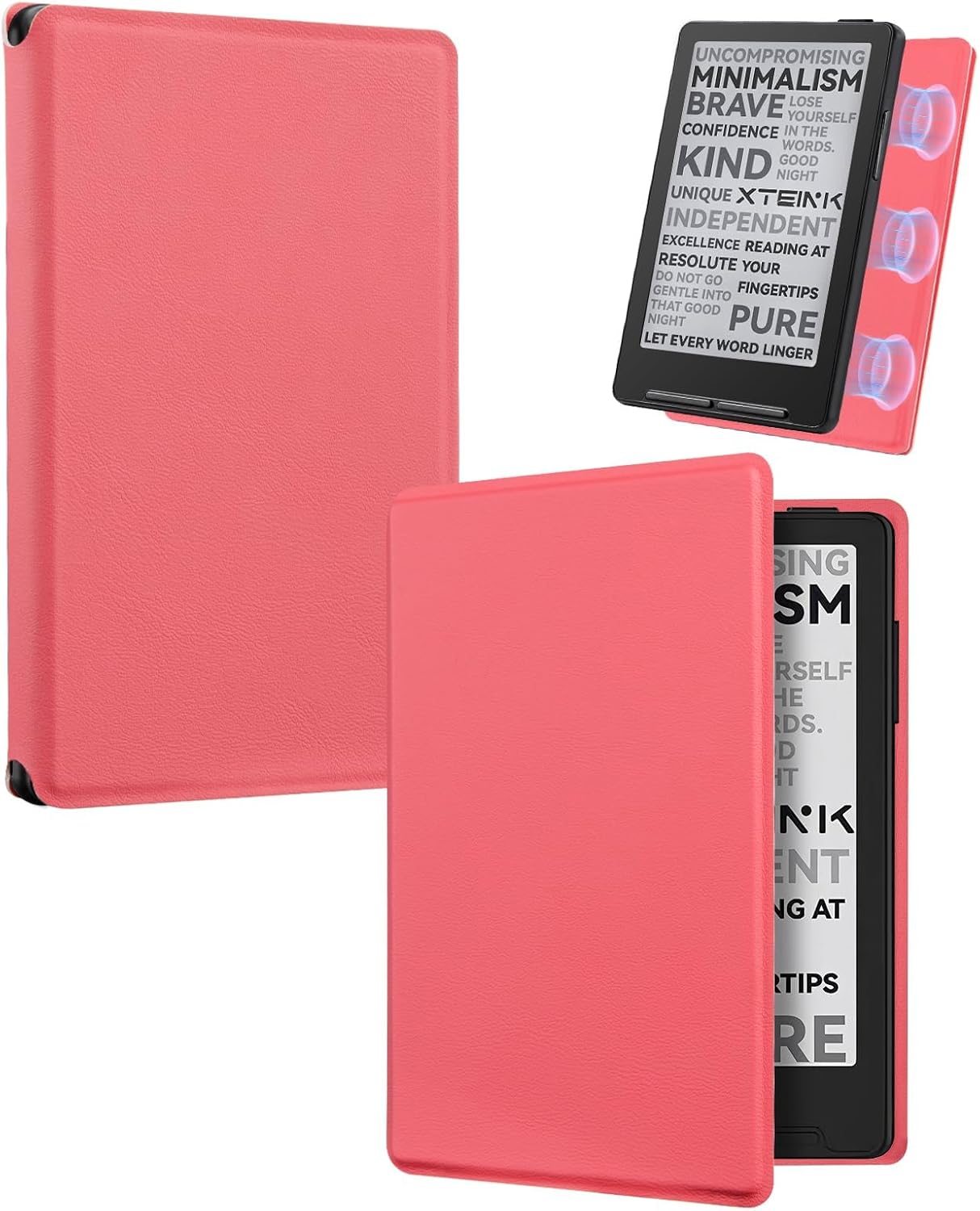 ESTUCHE COBAK PARA LECTOR EBOOK XTEINK X3 3.7' CUERO PU ROJO - 1