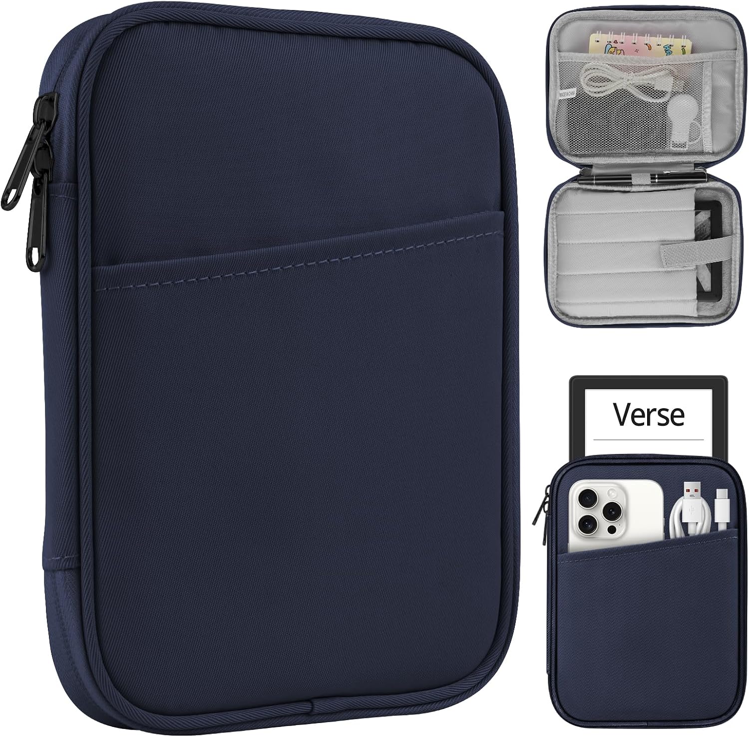 ESTUCHE UNIVERSAL HOYIXI PARA KINDLE Y EREADERS 6-6.8 PULGADAS AZUL - 1