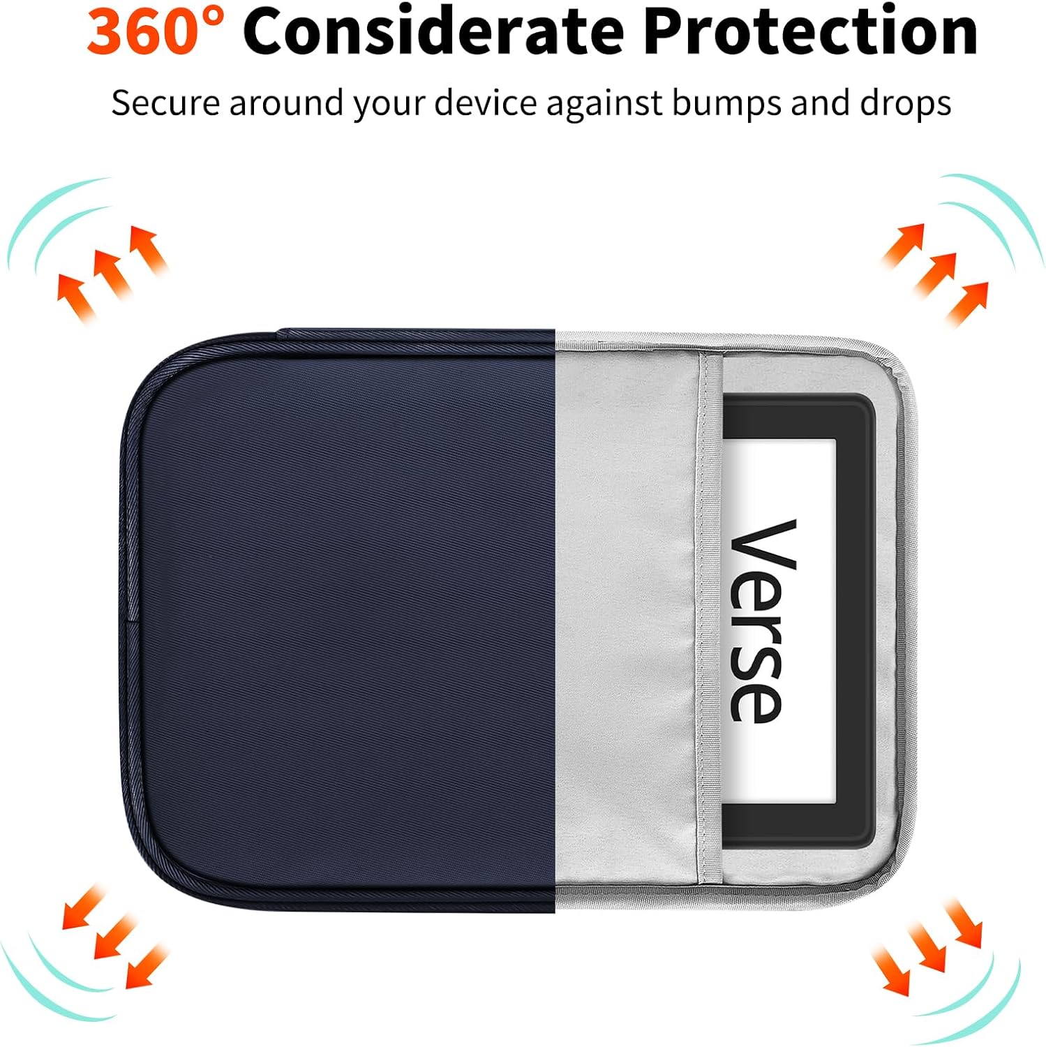 ESTUCHE UNIVERSAL HOYIXI PARA KINDLE Y EREADERS 6-6.8 PULGADAS AZUL - 3