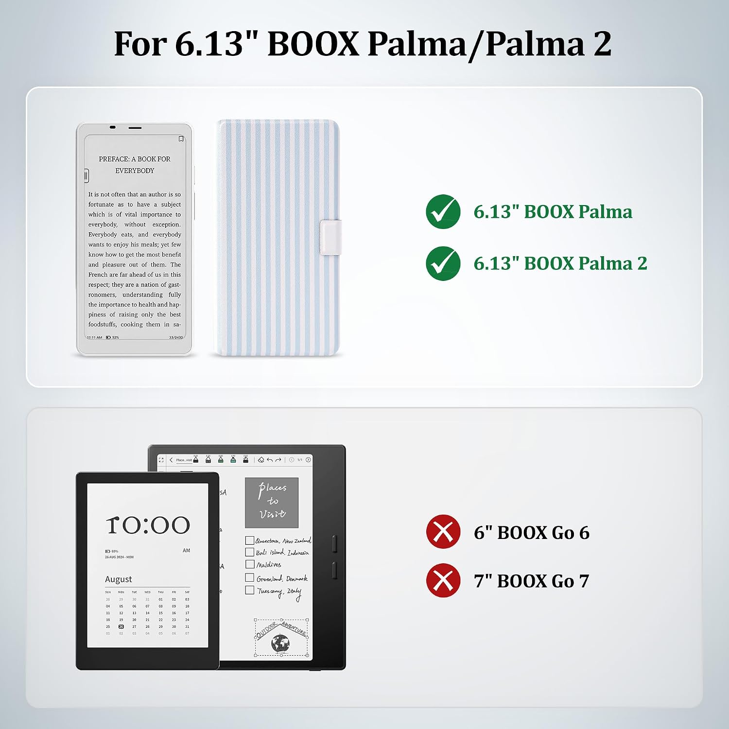 ESTUCHE 2EN1 VANE OAK PARA ONYX BOOX PALMA 2 CON CUBIERTA FOLIO MAGNÉTICA DESMONTABLE - 2