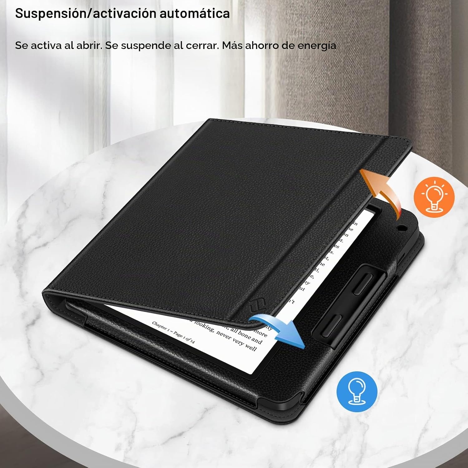 ESTUCHE FINTIE PARA KOBO LIBRA COLOUR 7' Y KOBO LIBRA 2 NEGRO - 3