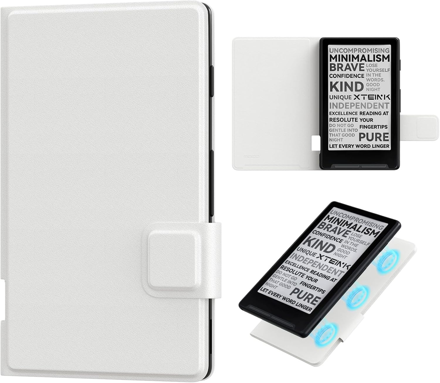 ESTUCHE MOKO MAGNETIC PARA LECTOR XTEINK X4 4.3 PULGADAS BLANCO - 1