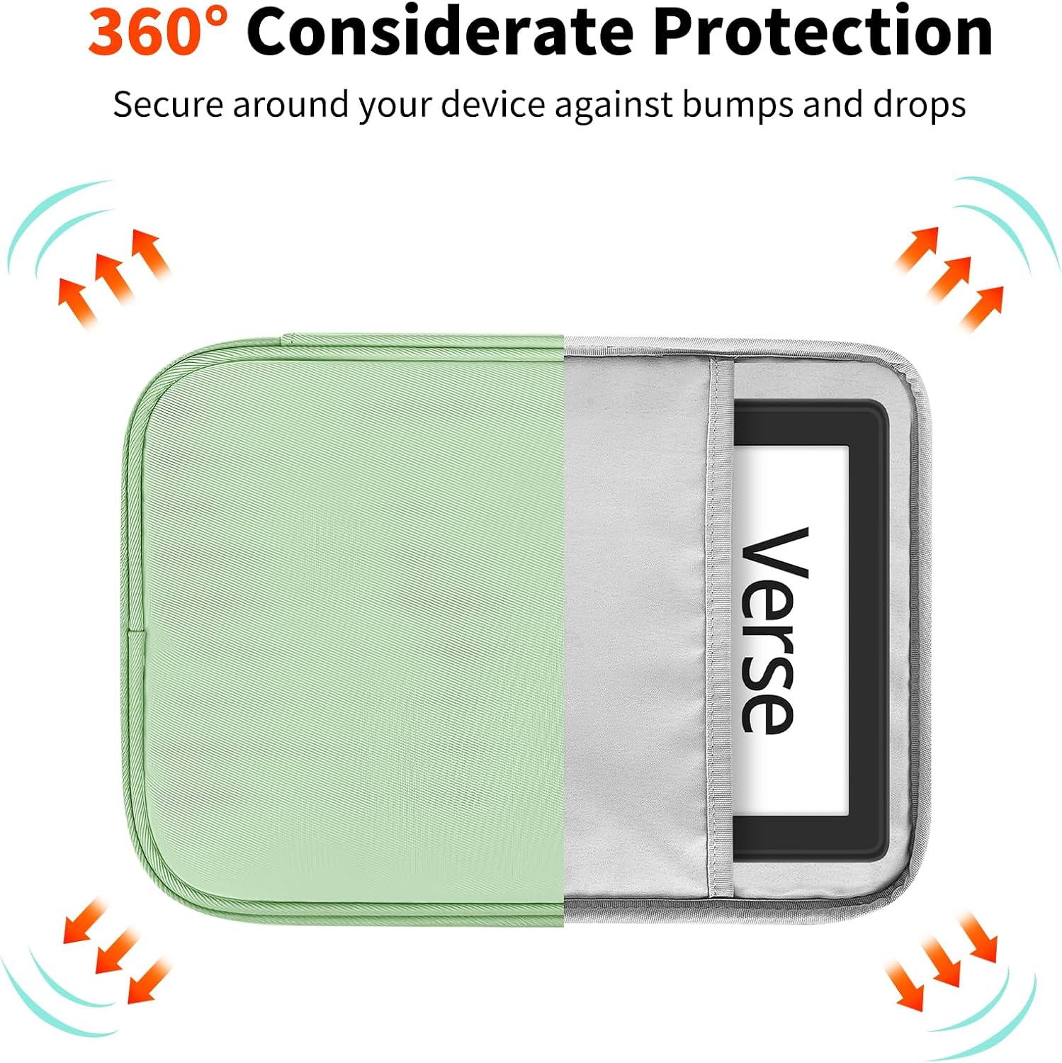 ESTUCHE UNIVERSAL HOYIXI PARA KINDLE Y EREADERS 6-6.8 PULGADAS VERDE - 3