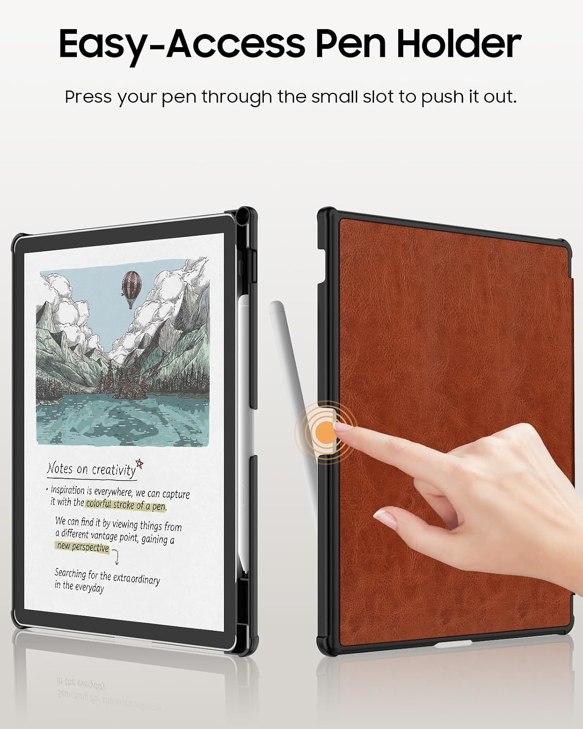 ESTUCHE FINTIE SLIM PARA KINDLE SCRIBE 11' 3RA GEN 2025 COLORSOFT MARRÓN - 4