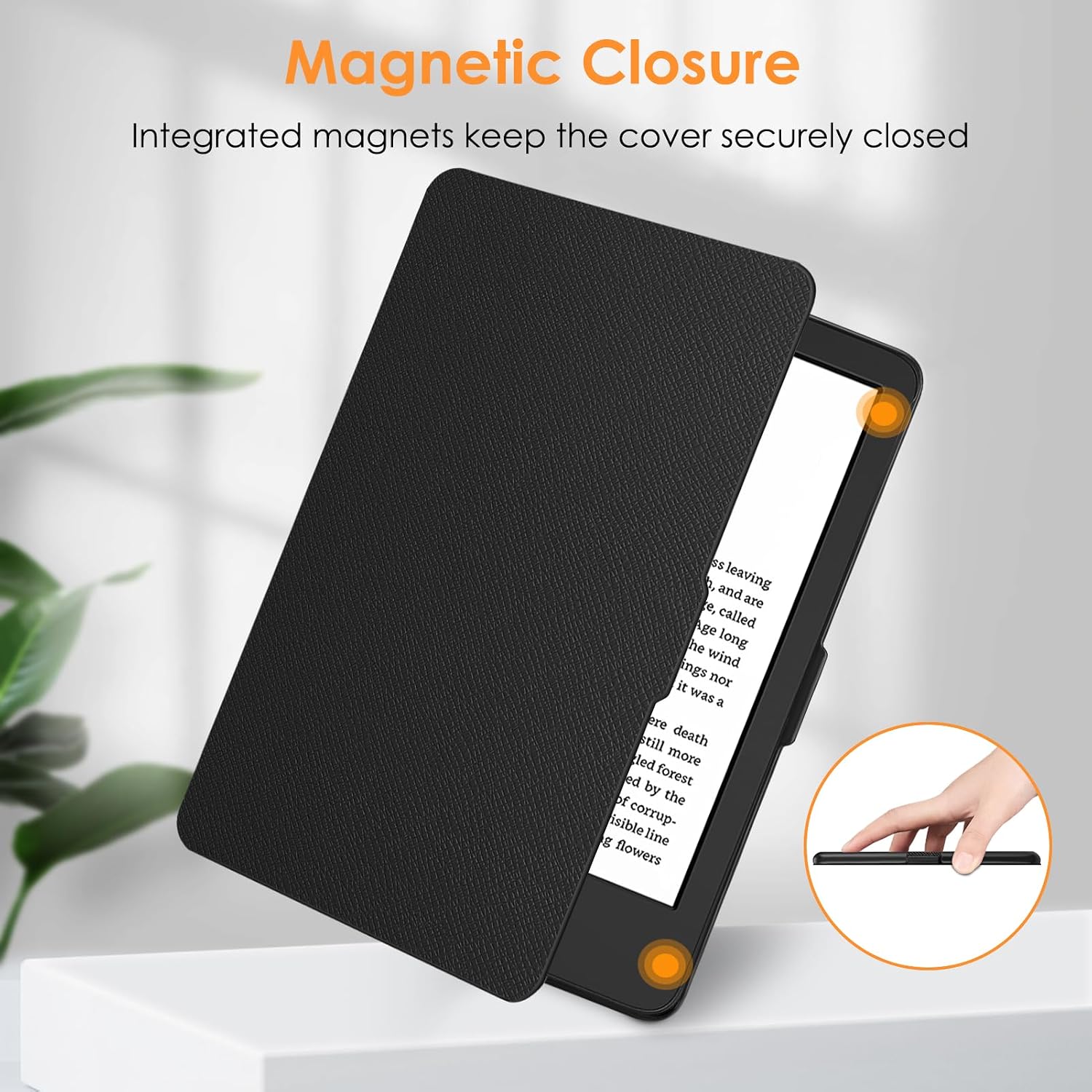 ESTUCHE FINTIE SLIMSHELL PARA KINDLE 6' 11ª GENERACIÓN 2024/2022 NEGRO - 4