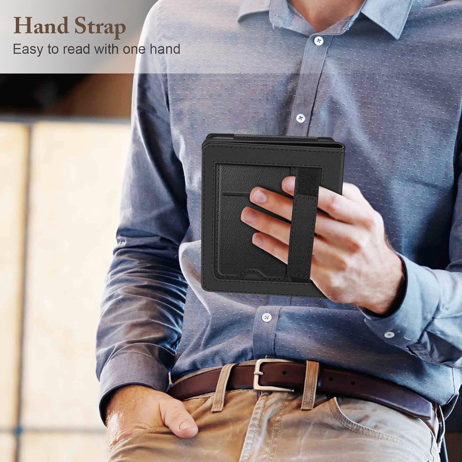 ESTUCHE FINTIE STAND PARA KOBO CLARA 6 PULGADAS NEGRO - 5