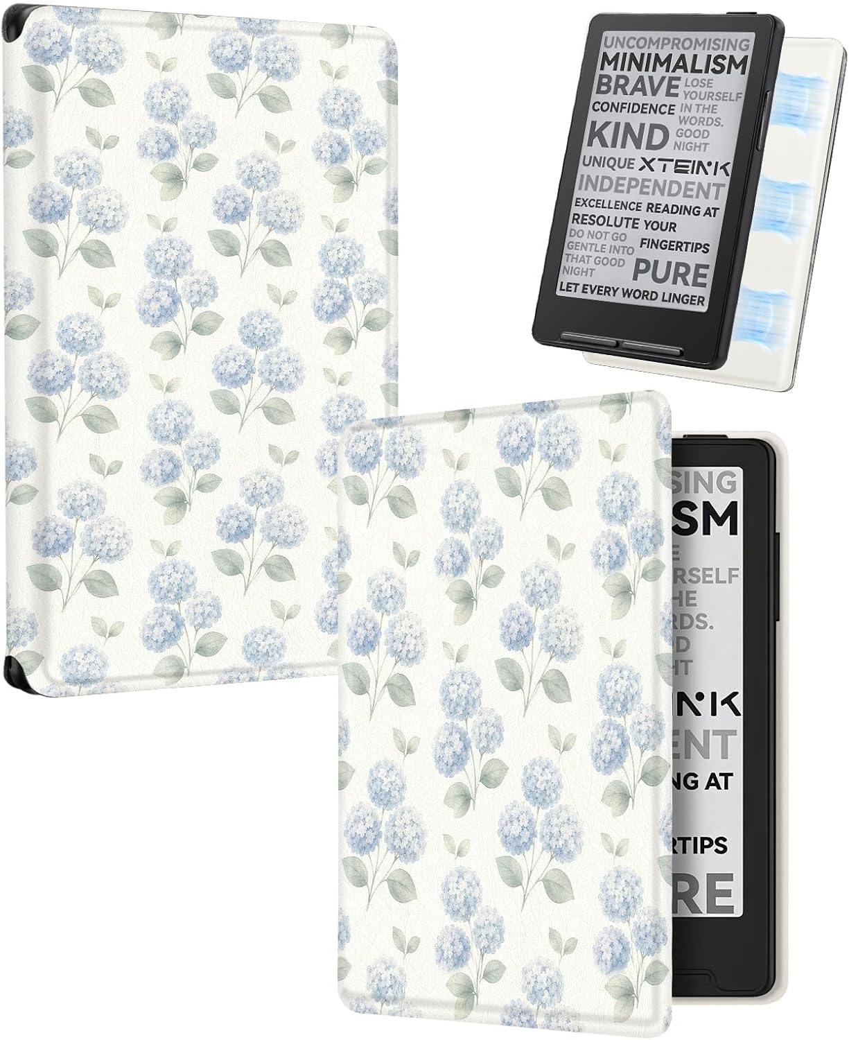ESTUCHE COBAK MAGNETIC PARA LECTOR EBOOK XTEINK X3 3.7' PU CUERO HYDRANGEA - 1