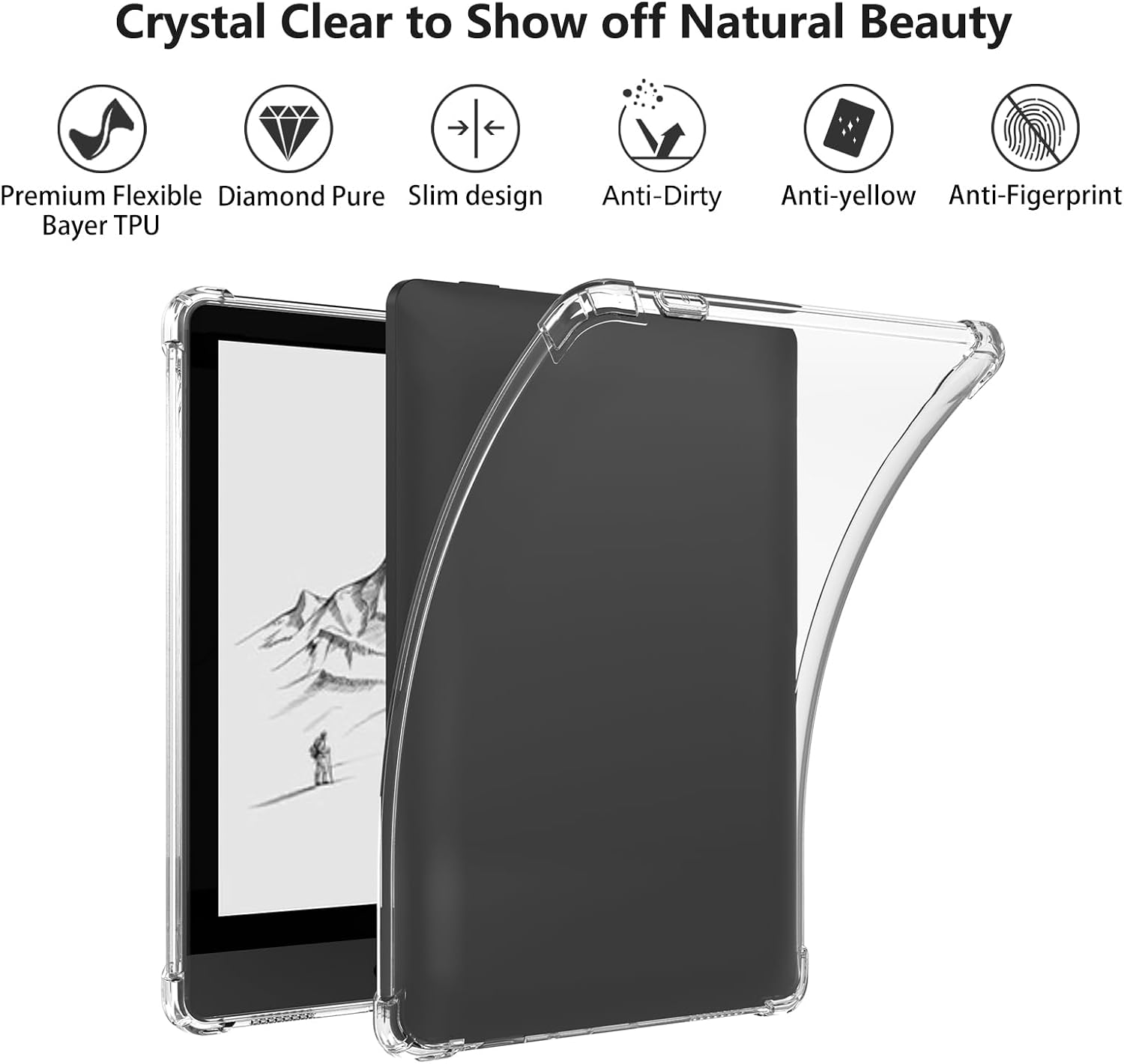 ESTUCHE AIRCAWIN PARA LECTOR BIGME READ 6 PULGADAS TRANSPARENTE - 2