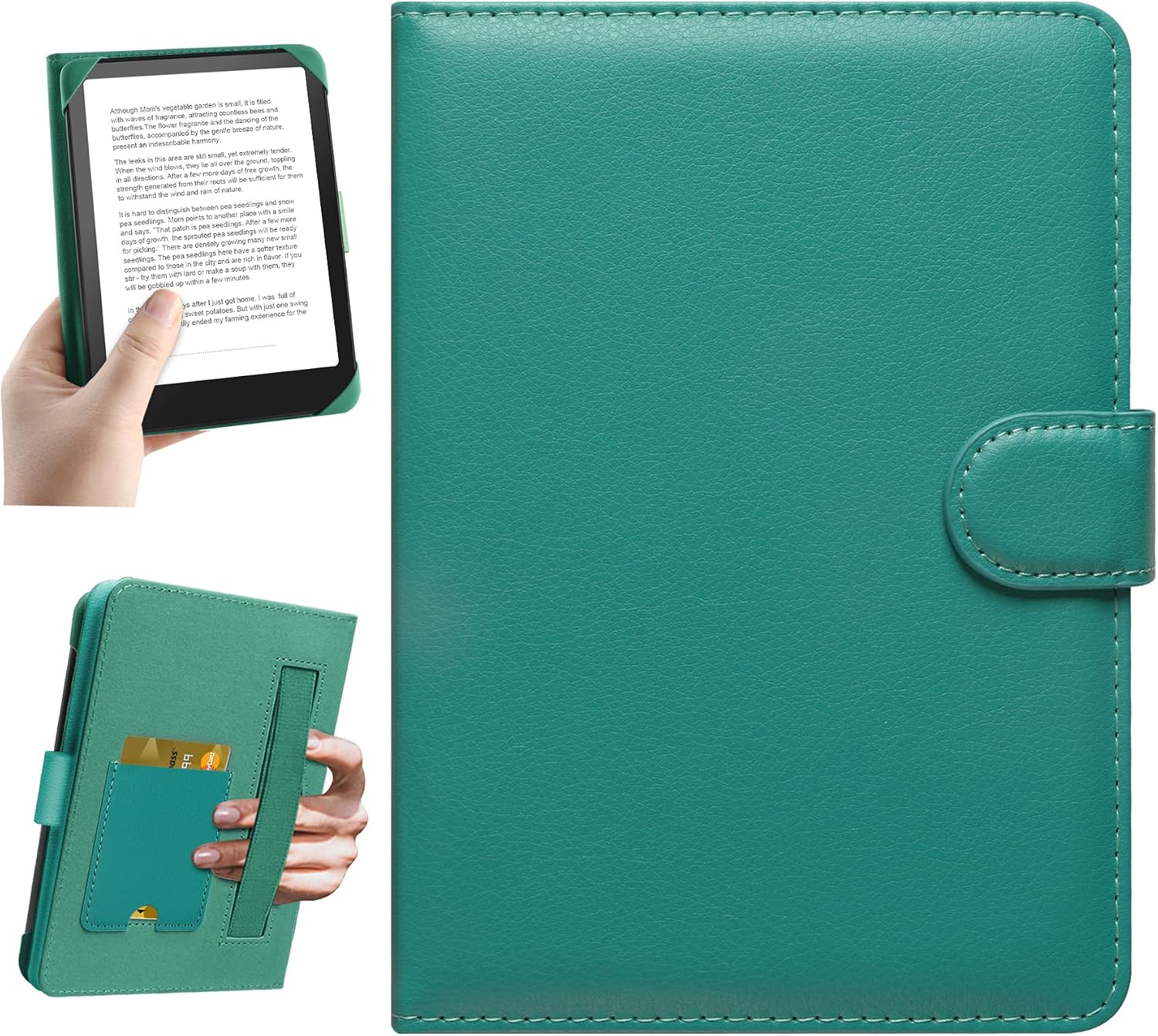 ESTUCHE UNIVERSAL PARA KINDLE Y EREADERS 6'' HOYIXI CYAN - 1