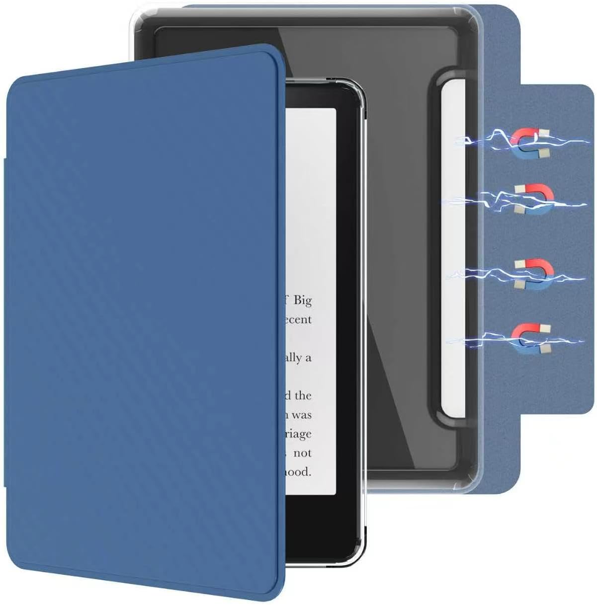 ESTUCHE E NET-CASE DESMONTABLE MAGNÉTICO PARA KOBO CLARA COLOUR 6' (2024) AZUL - 1