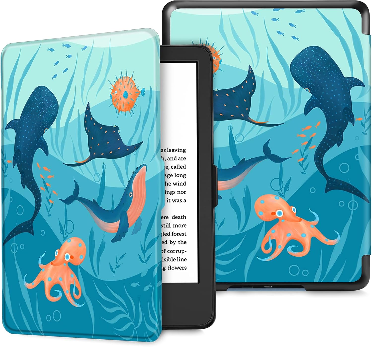 ESTUCHE FINTIE SLIMSHELL PARA KINDLE 6' 11ª GENERACIÓN 2024/2022 AZUL OCEÁNICO - 1