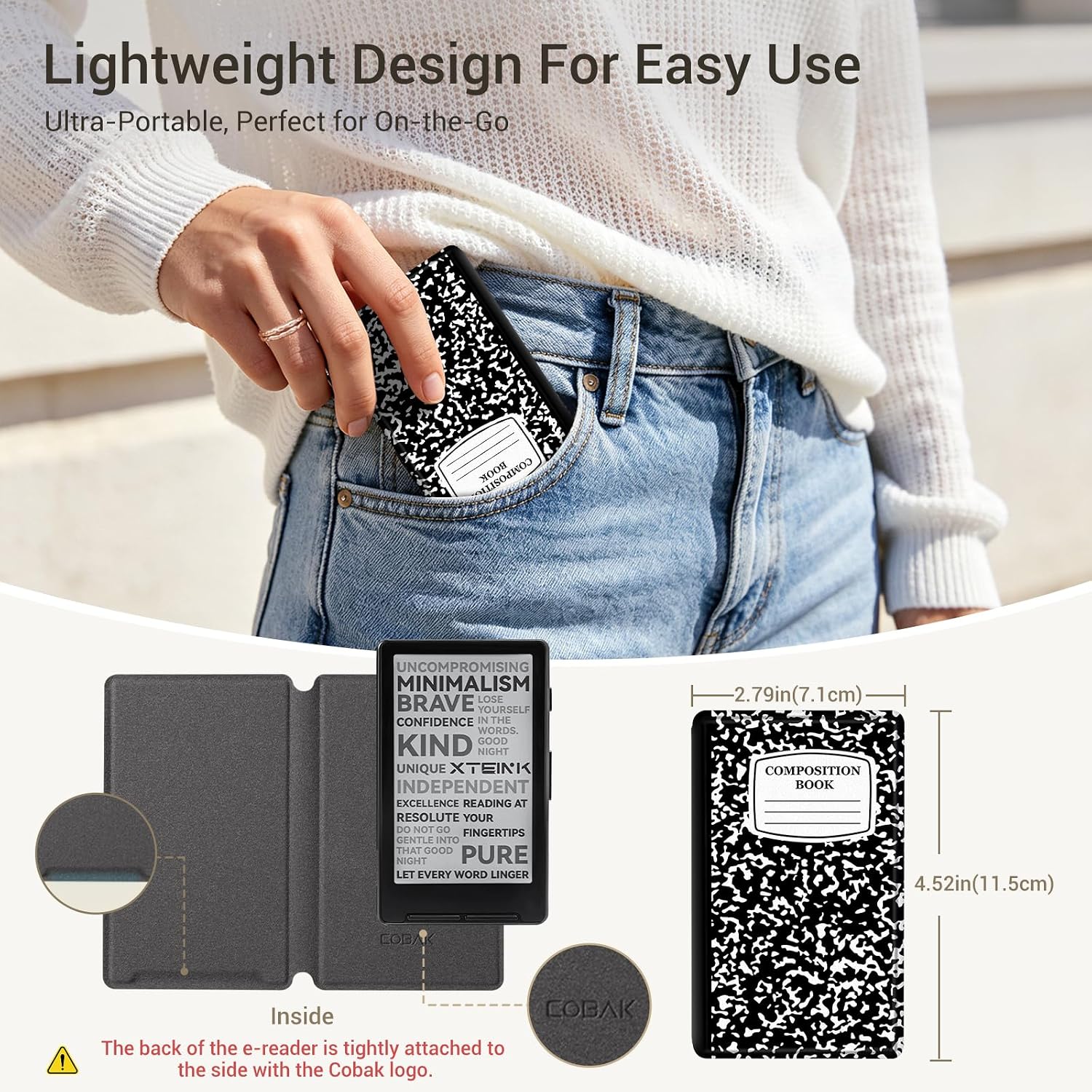 ESTUCHE COBAK MAGNETIC PARA XTEINK X4 CON DISEÑO NOTEKBOOK - 3