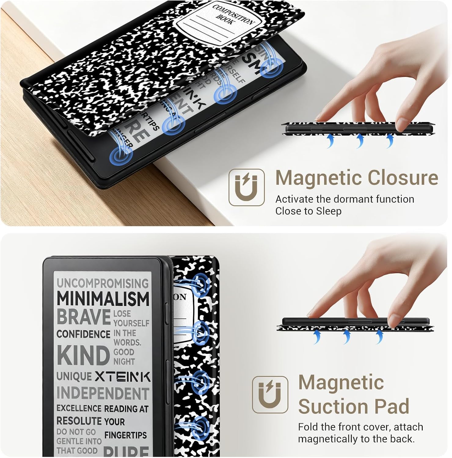 ESTUCHE COBAK MAGNETIC PARA XTEINK X4 CON DISEÑO NOTEKBOOK - 4