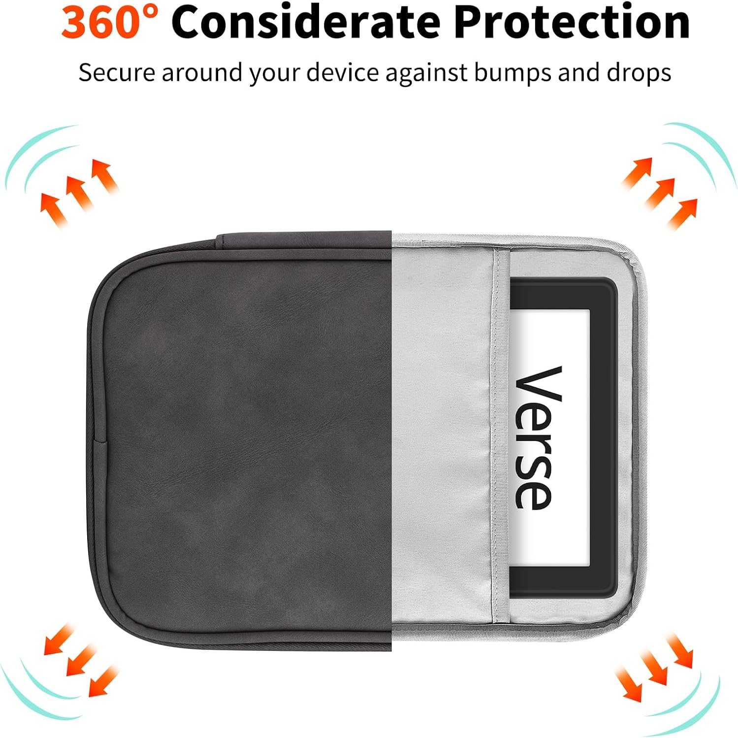ESTUCHE UNIVERSAL HOYIXI PARA KINDLE Y EREADERS 6-6.8 PULGADAS GRIS - 3