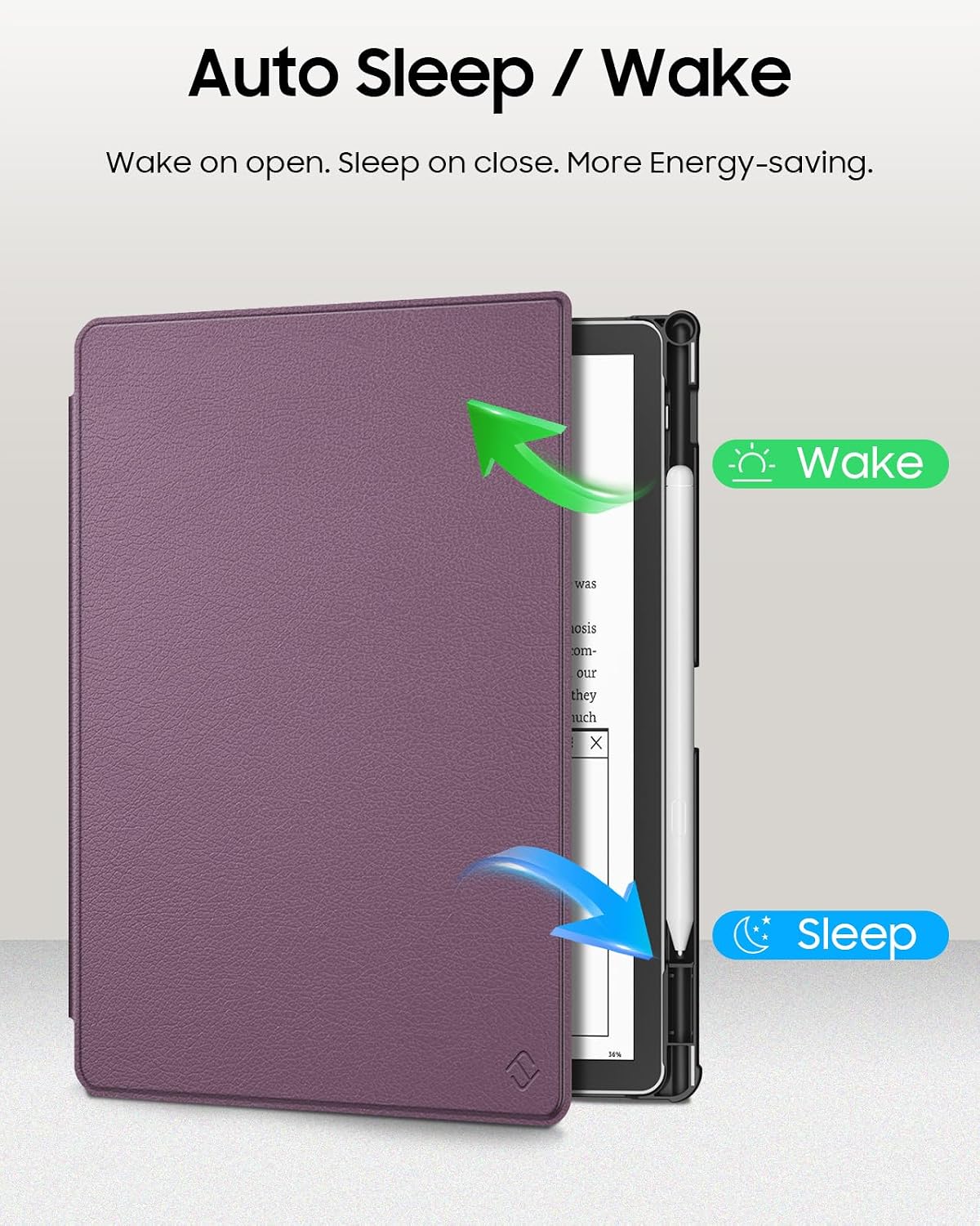 ESTUCHE FINTIE SLIM PARA KINDLE SCRIBE 11' 3RA GEN 2025 COLORSOFT MORADO - 3