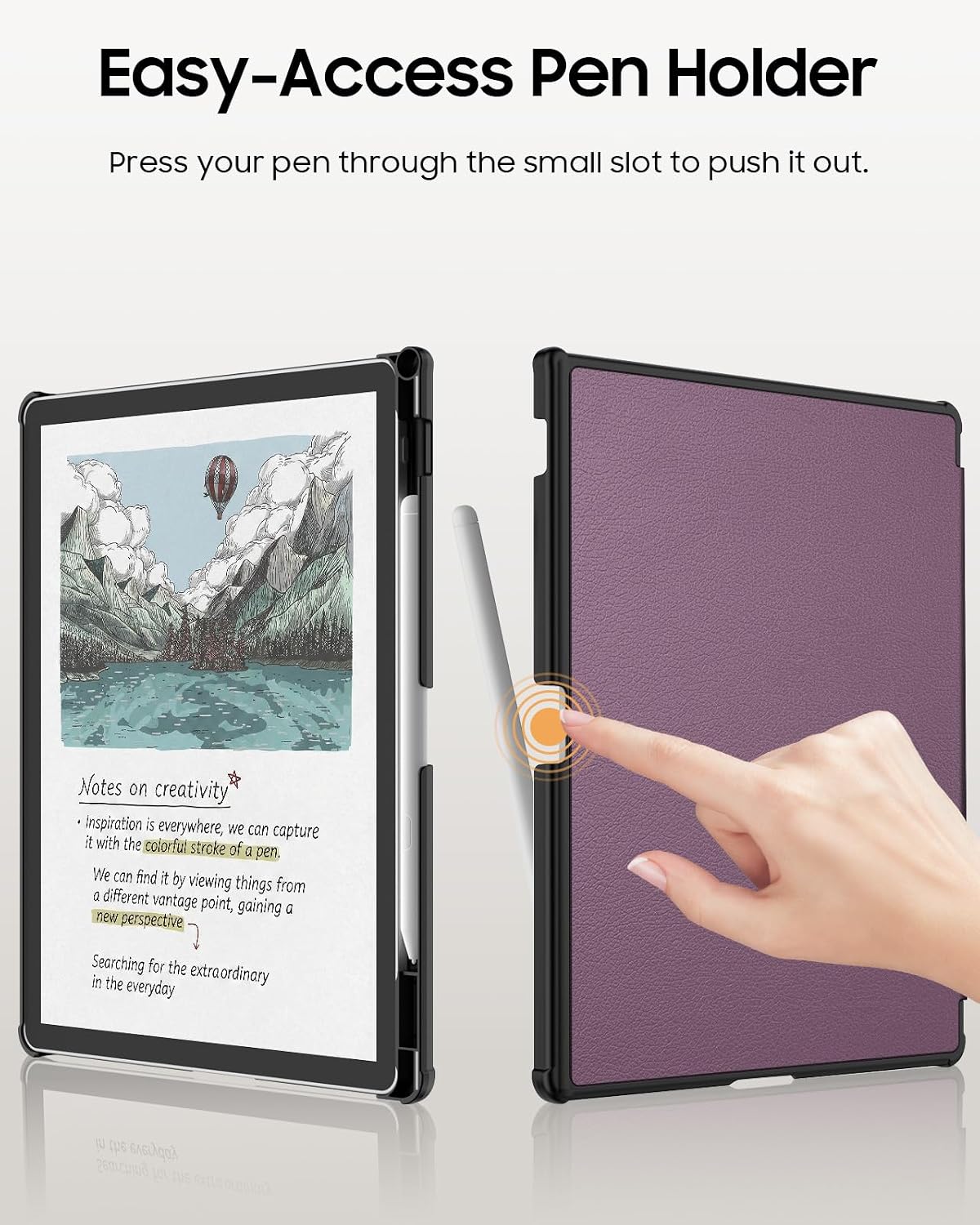 ESTUCHE FINTIE SLIM PARA KINDLE SCRIBE 11' 3RA GEN 2025 COLORSOFT MORADO - 4