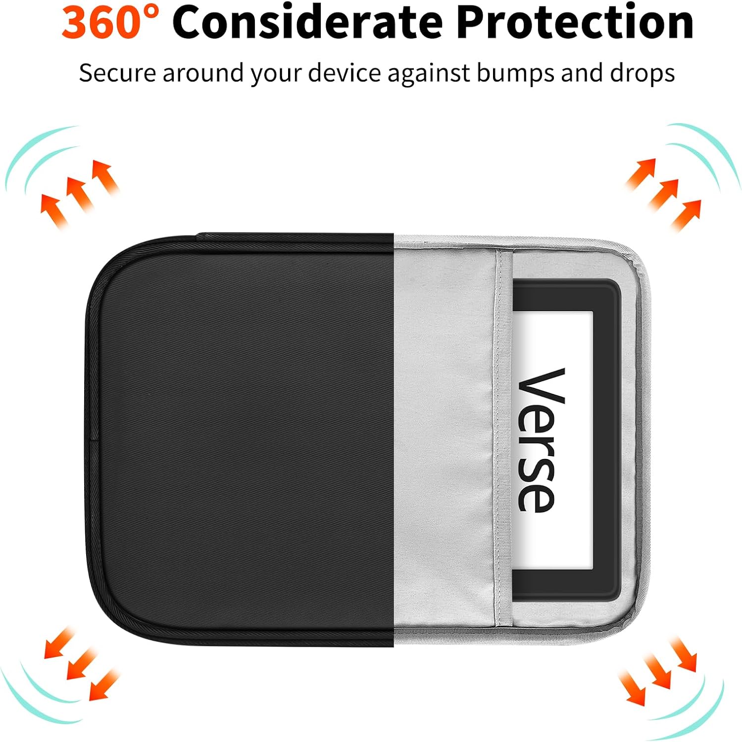 ESTUCHE UNIVERSAL HOYIXI PARA KINDLE Y EREADERS 6-6.8 PULGADAS NEGRO - 3