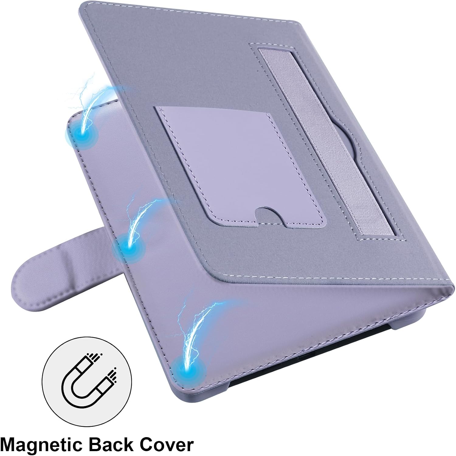 ESTUCHE UNIVERSAL PARA EREADER 6 PULGADAS HOYIXI CON RANURA PARA TARJETAS PÚRPURA - 5