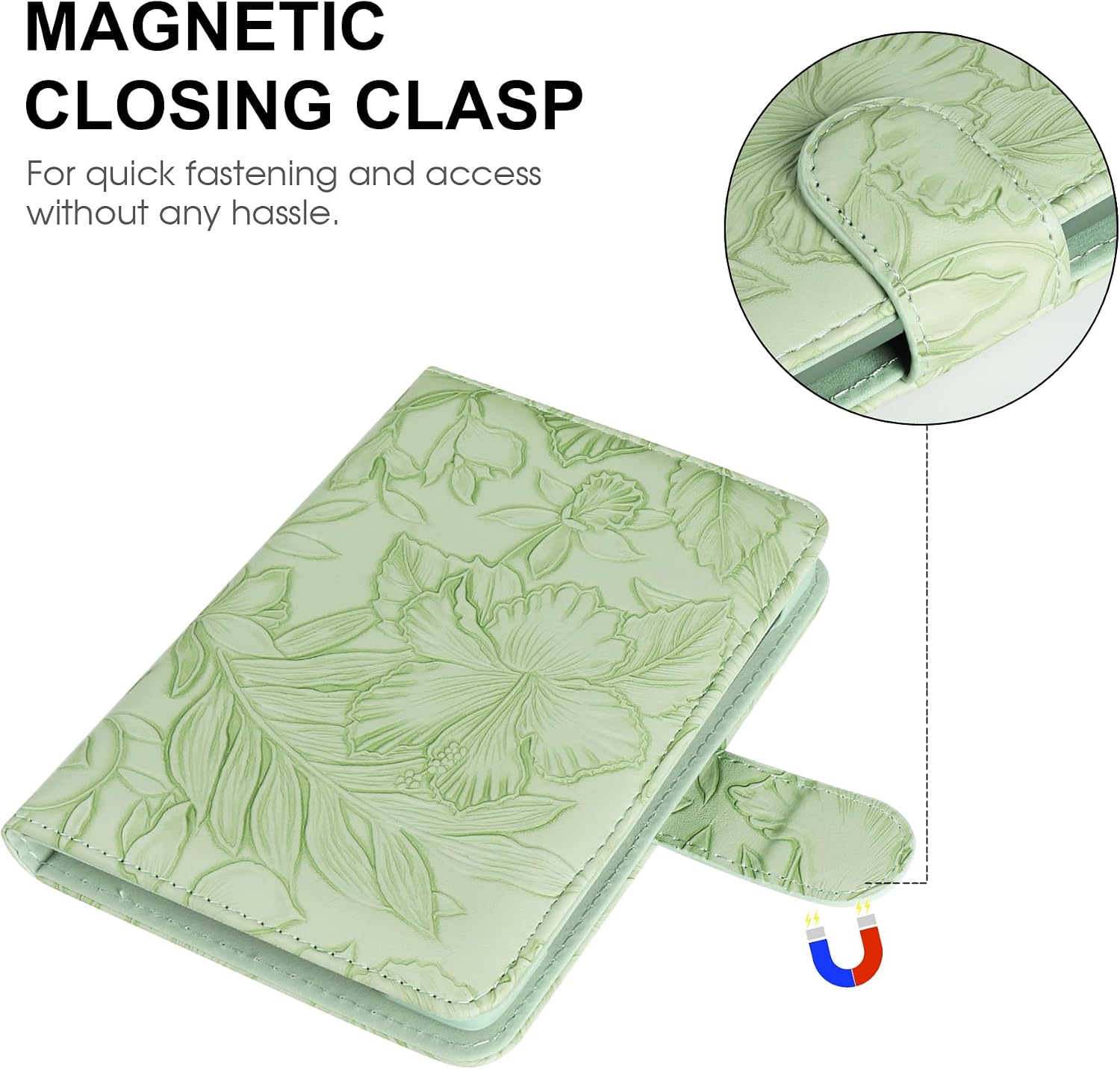 ESTUCHE UNIVERSAL PARA EREADER 6 PULGADAS HOYIXI HOJAS VERDES - 4