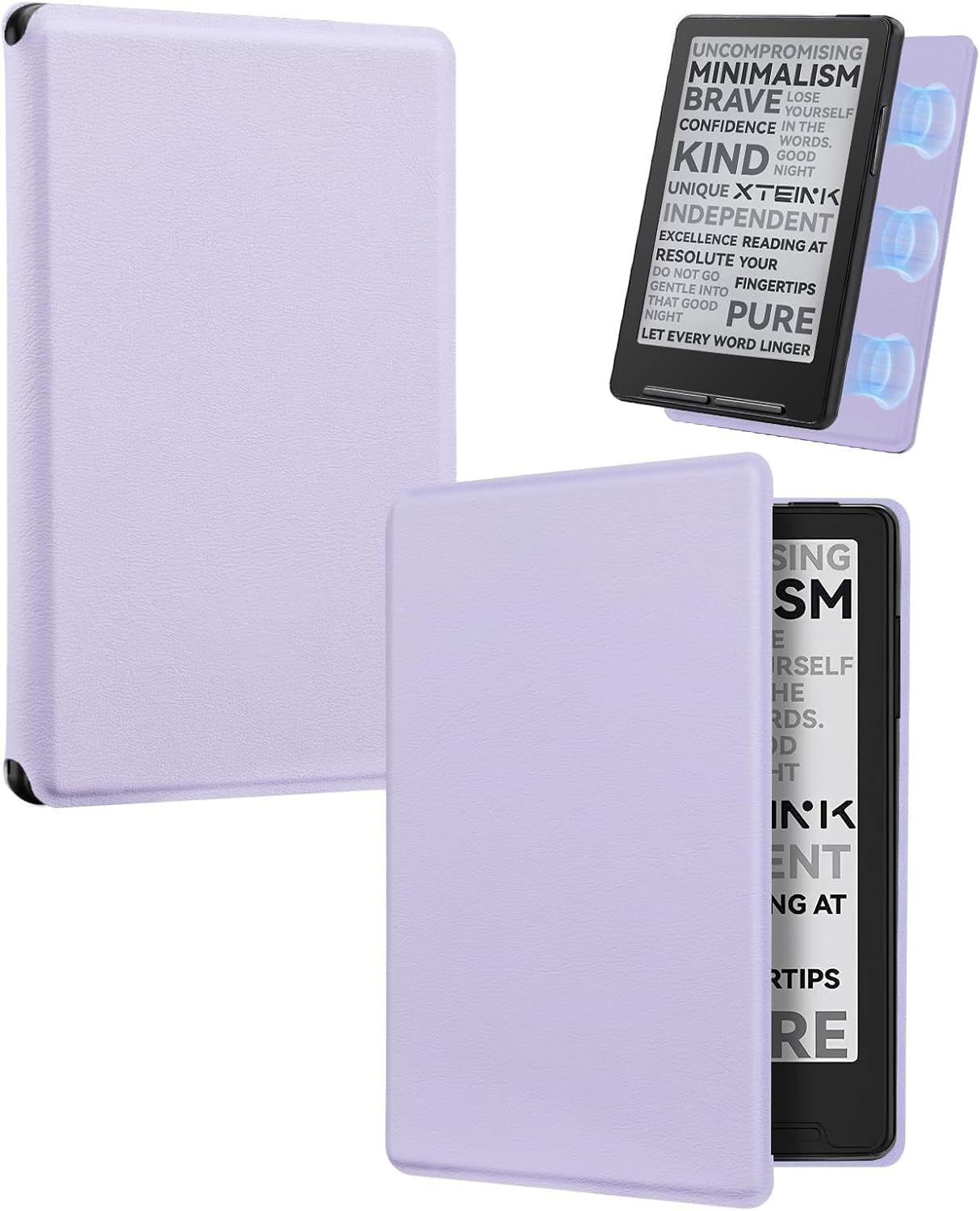 ESTUCHE COBAK PARA LECTOR EBOOK XTEINK X3 3.7' CUERO PU LILA - 1