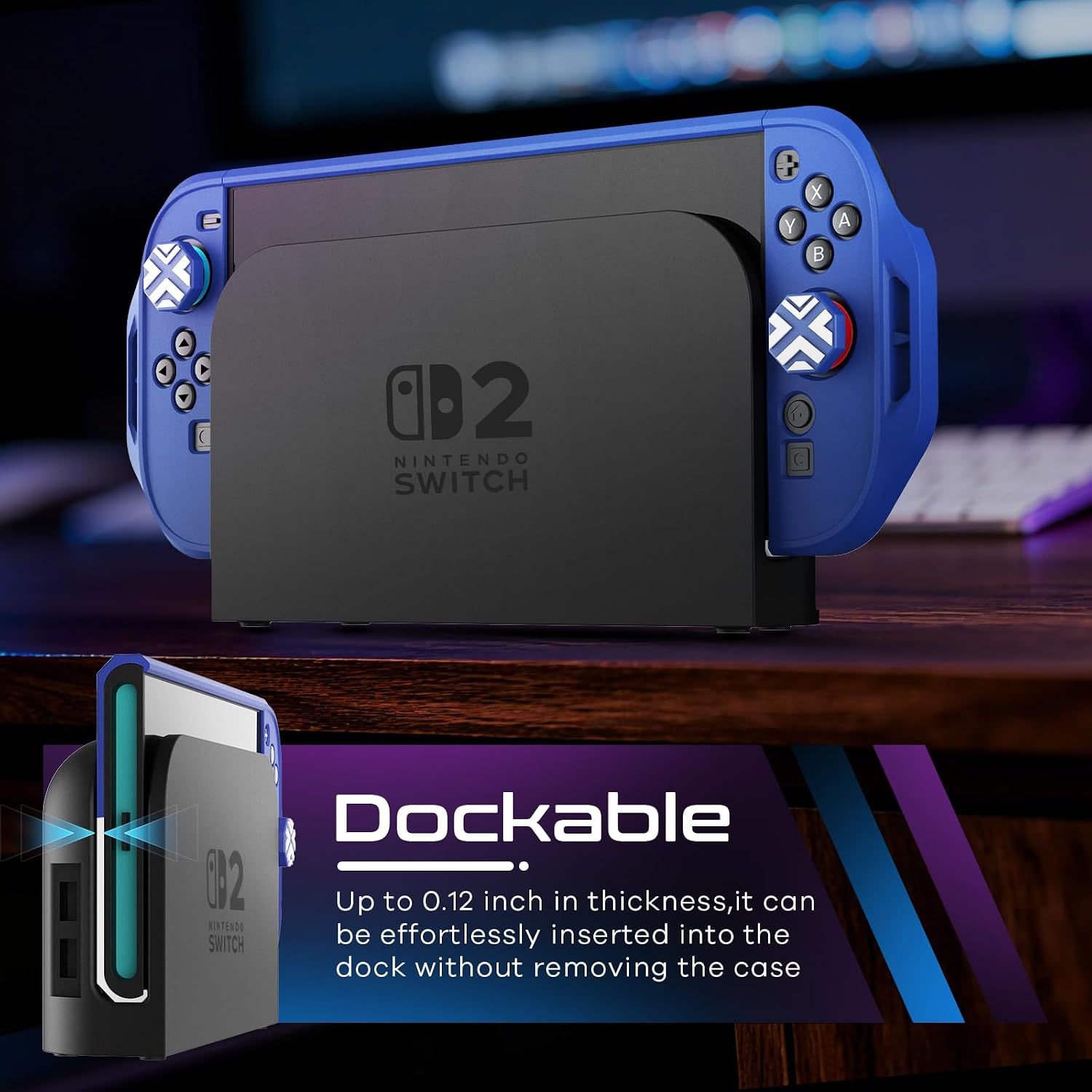 FUNDA CON AGARRE TOLADOSHOP PARA SWITCH 2 2025 AZUL - 2