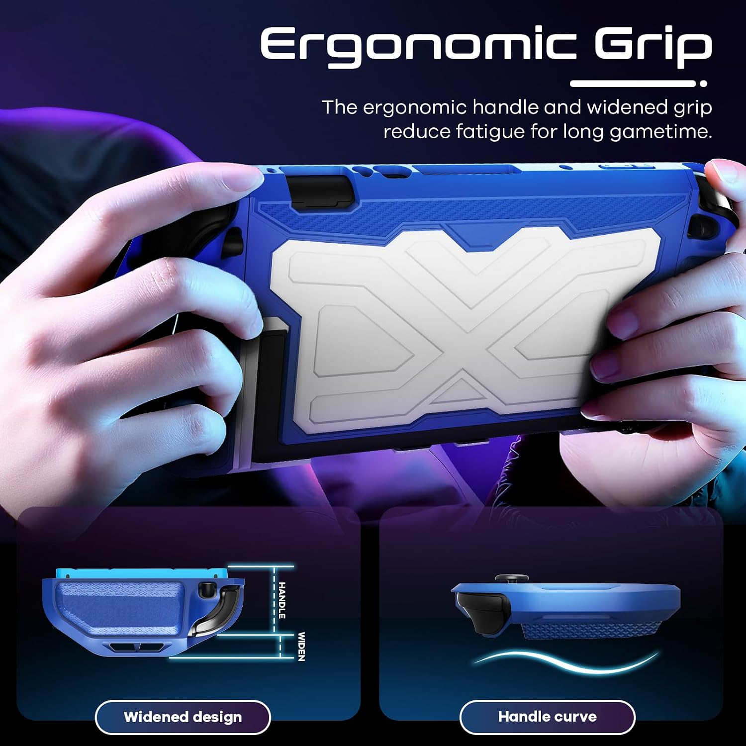 FUNDA CON AGARRE TOLADOSHOP PARA SWITCH 2 2025 AZUL - 4