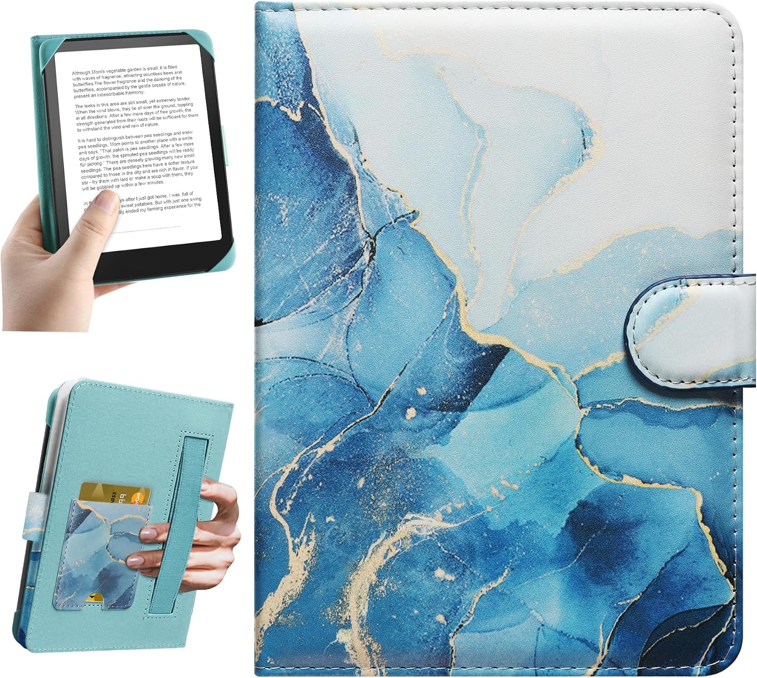 ESTUCHE UNIVERSAL PARA EREADER 6 PULGADAS HOYIXI DALI AZUL - 1