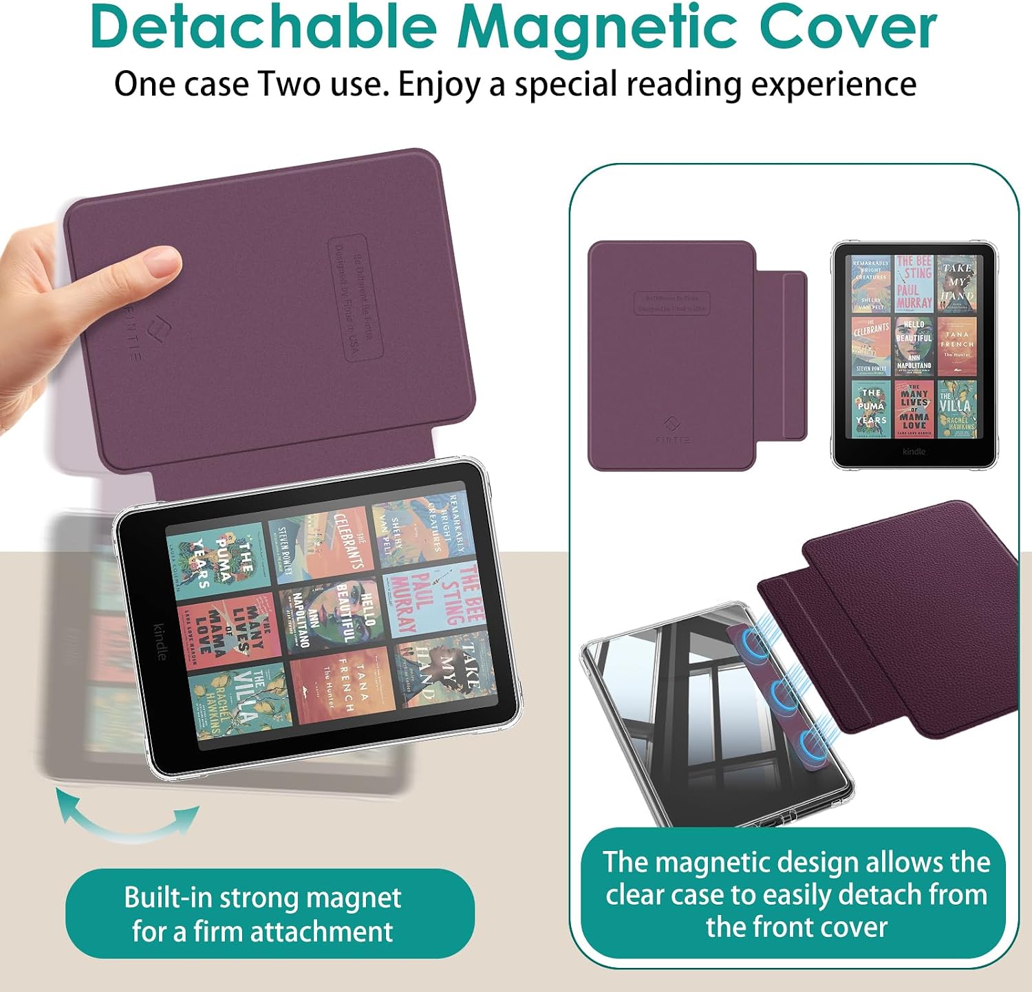 ESTUCHE DESMONTABLE PARA KINDLE PAPERWHITE 12ª GEN 2024 FINTIE - 3