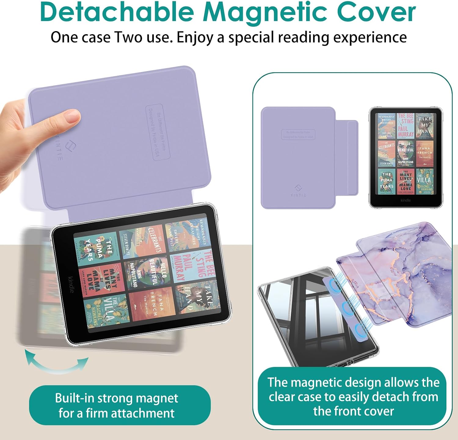 ESTUCHE FINTIE DESMONTABLE PARA KINDLE PAPERWHITE 12ª GEN 2024 Y KINDLE COLORSOFT - 3